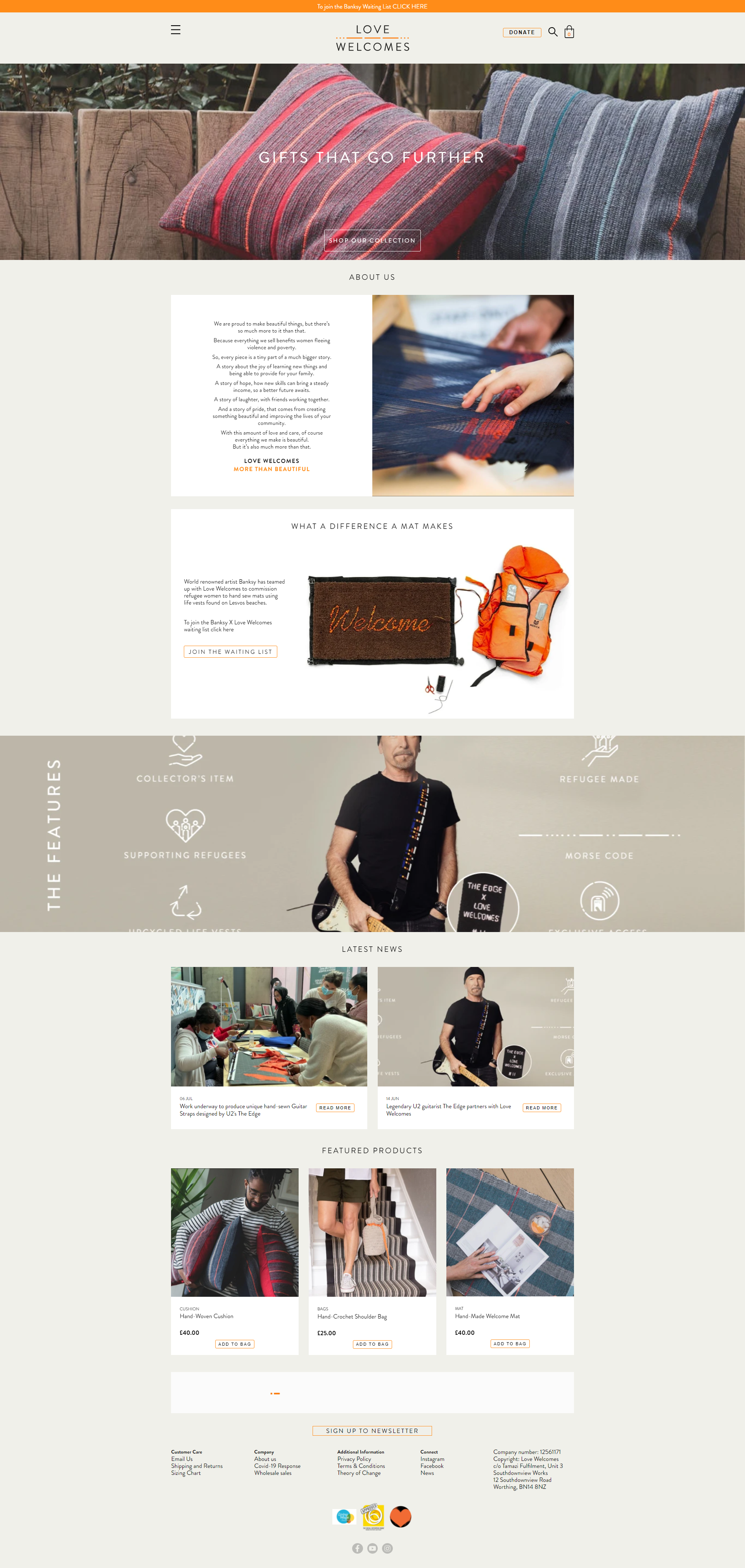 Website Development and Support for Love Welcomes: Empowering Refugee Women