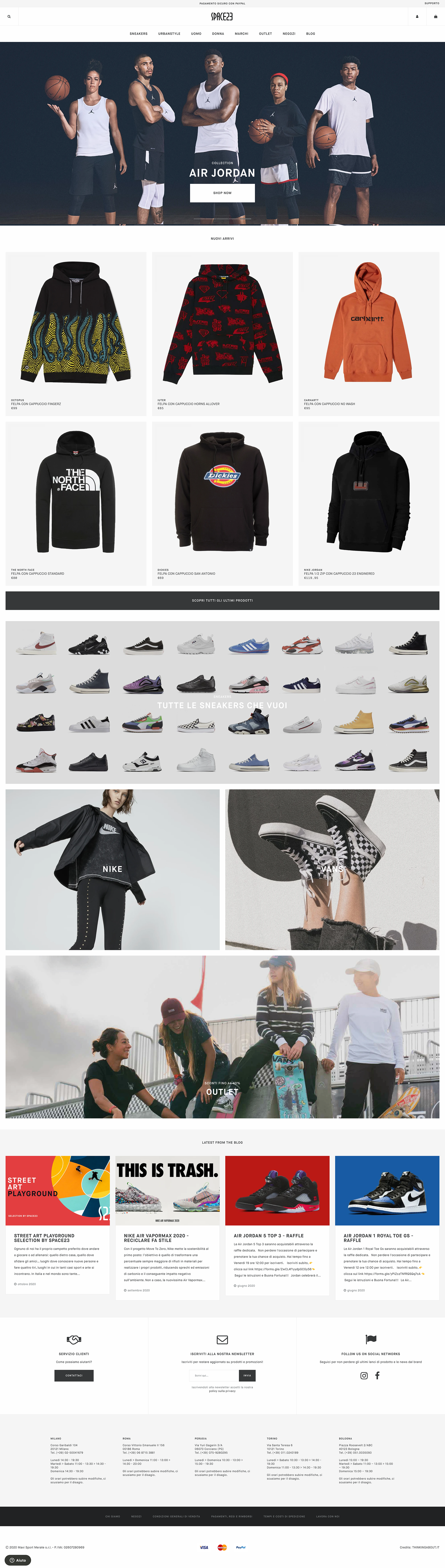 Custom Shopify Plus E-Commerce Development for Space23: Tailored User Experience & Modern Design