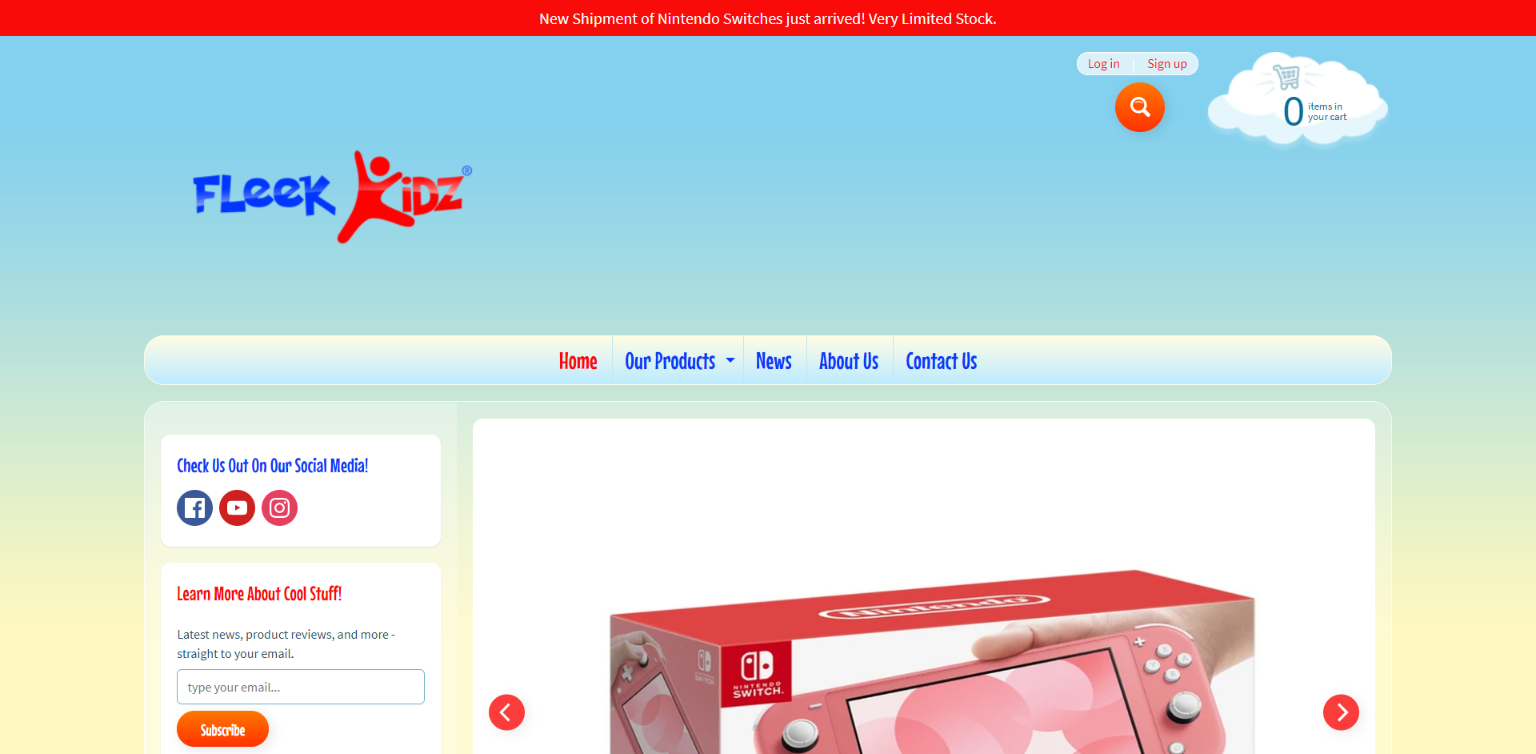 E-Commerce Website Development for Kids Toy Store
