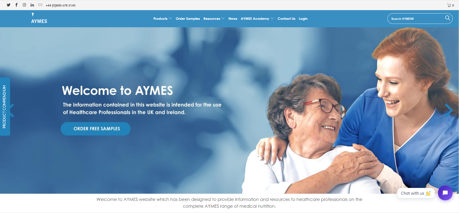 AYMES.com Website Redesign screenshot