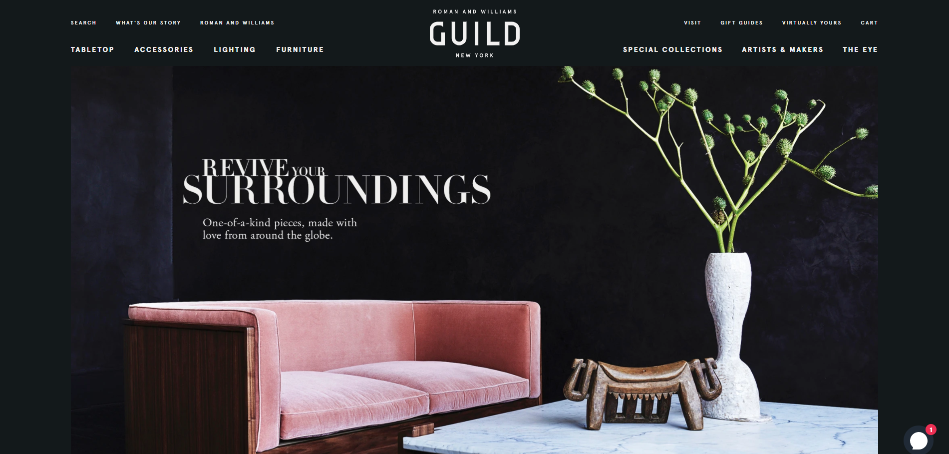 Custom Shopify Plus Store Build for ROMAN AND WILLIAMS GUILD