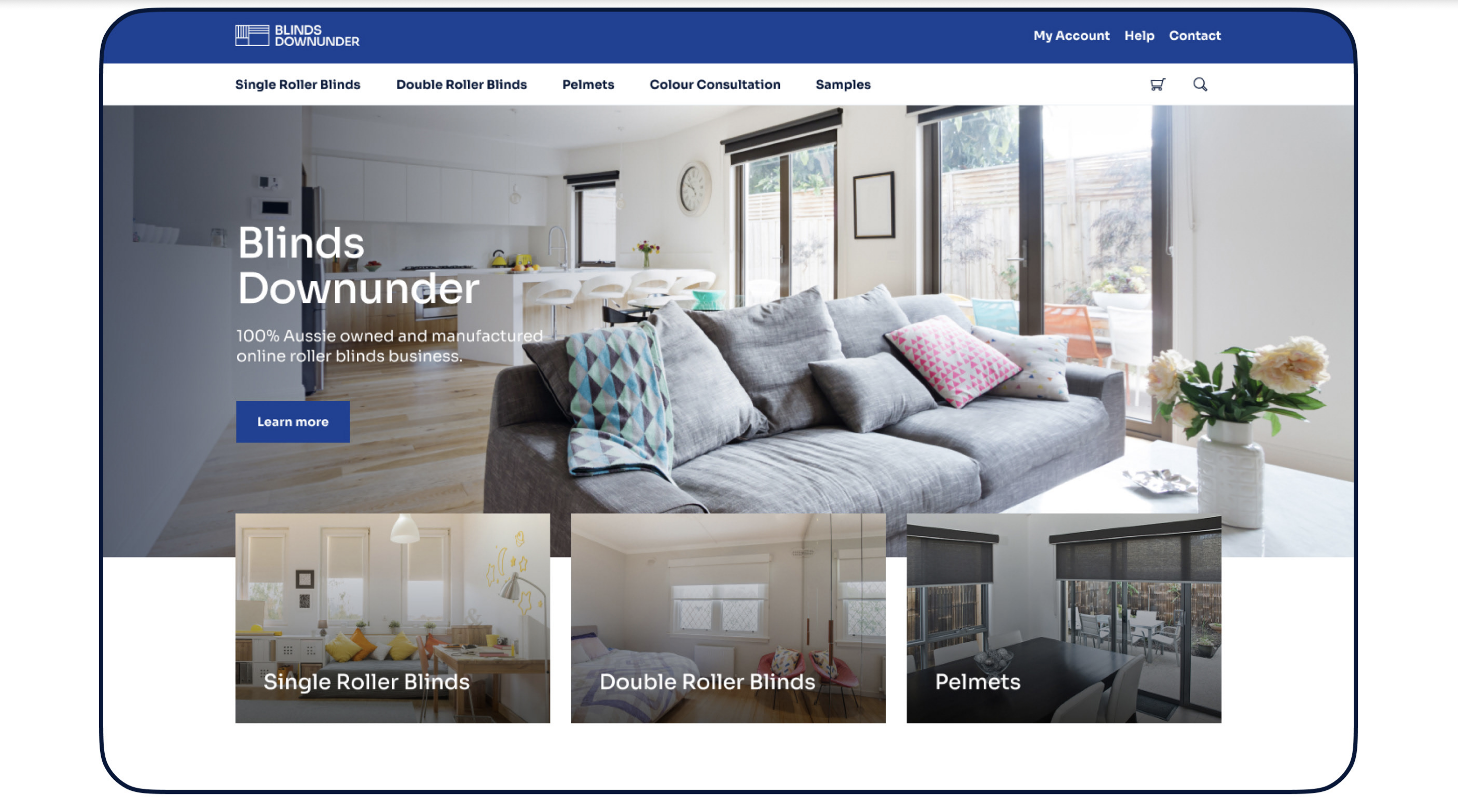 Custom E-commerce Store Design and Development for Custom Blinds