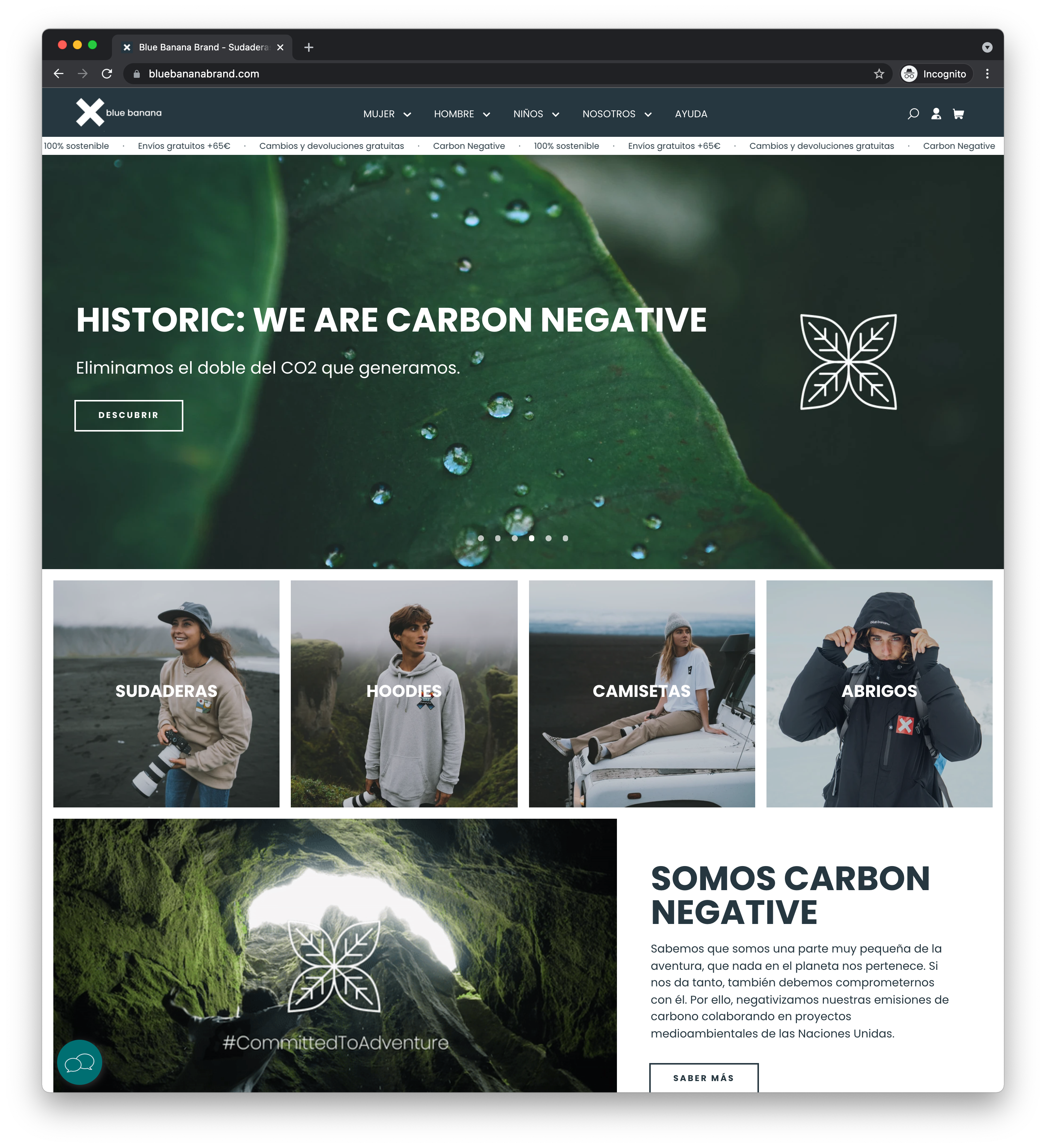 Blue Banana Brand screenshot