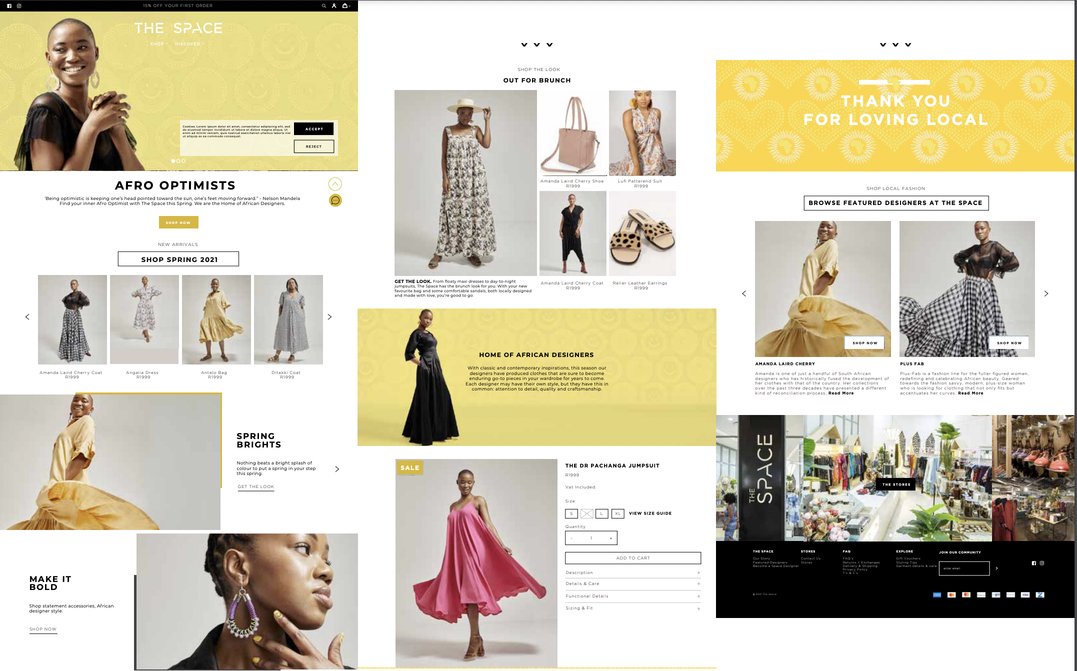 Complete Redesign and Build of www.thespace.co.za on Shopify