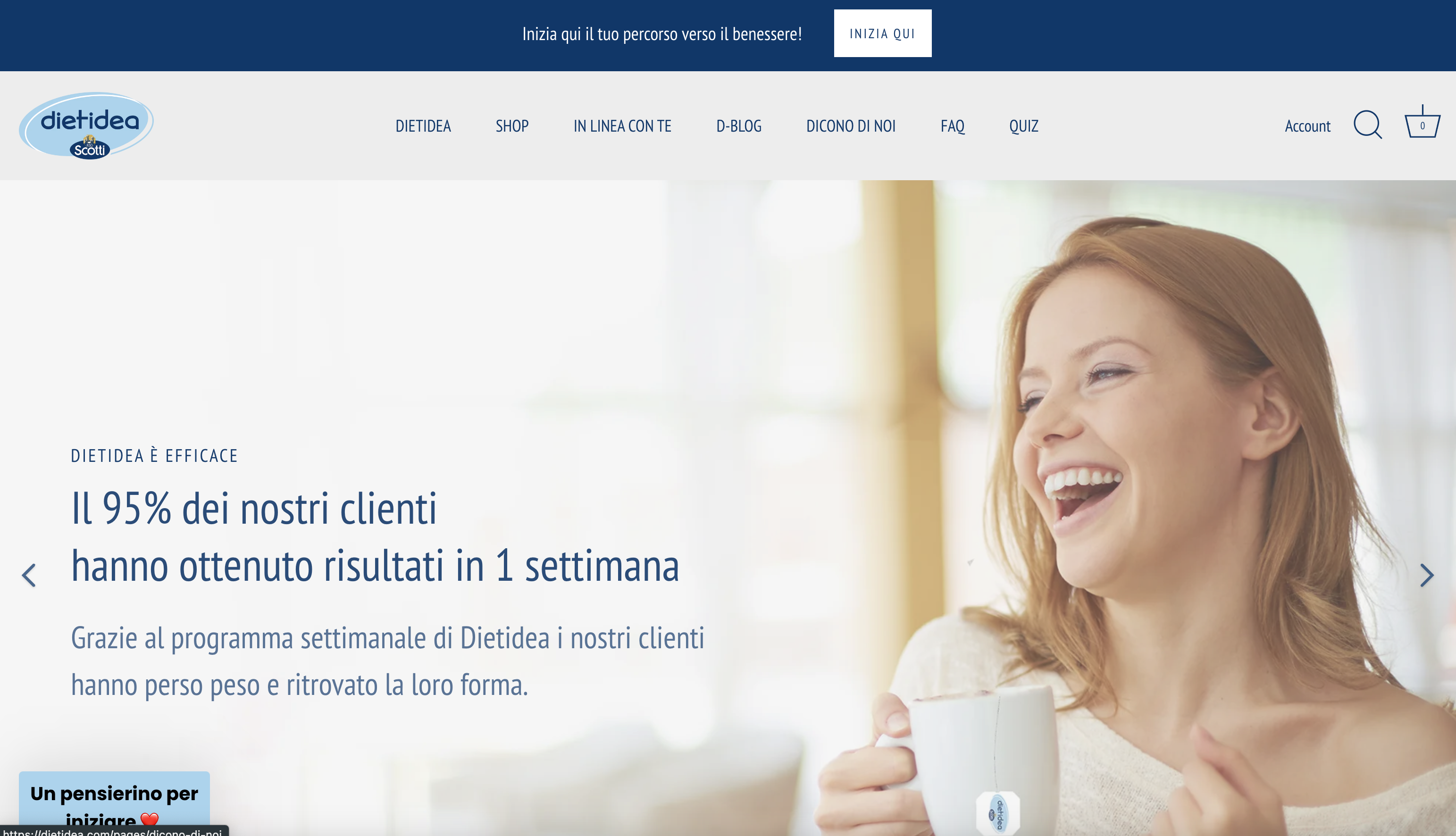 Dietidea - Riso Scotti per ottimizzazione tema screenshot