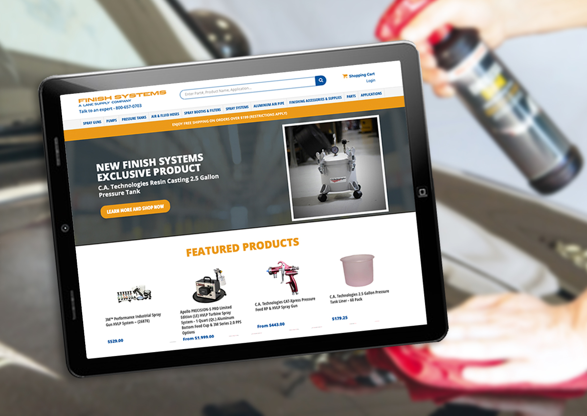 Website & Store @ finishsystems.com screenshot