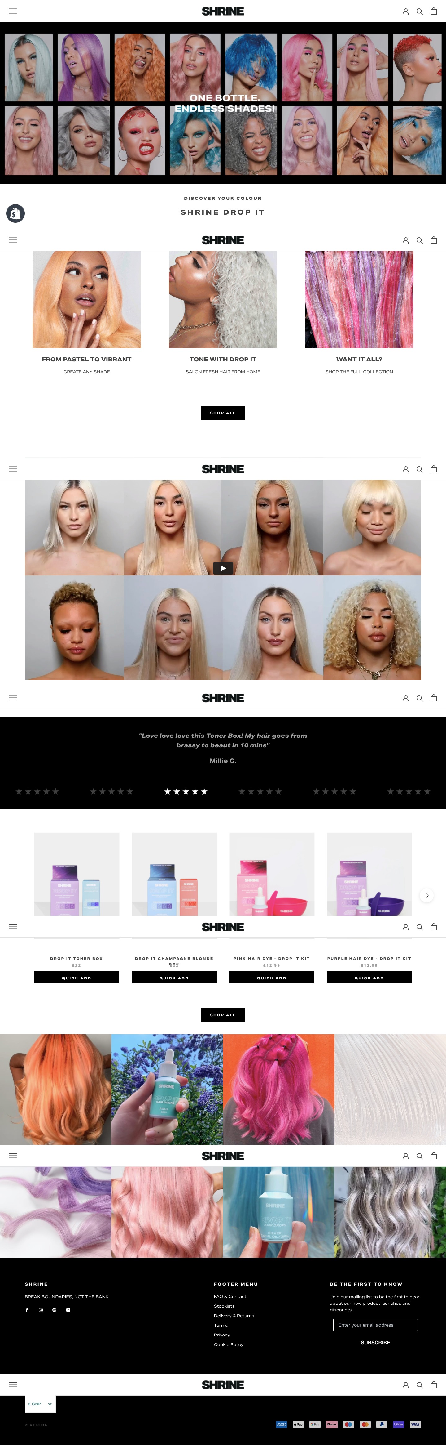 Custom Design and App Configuration for Shrine's Beauty Products