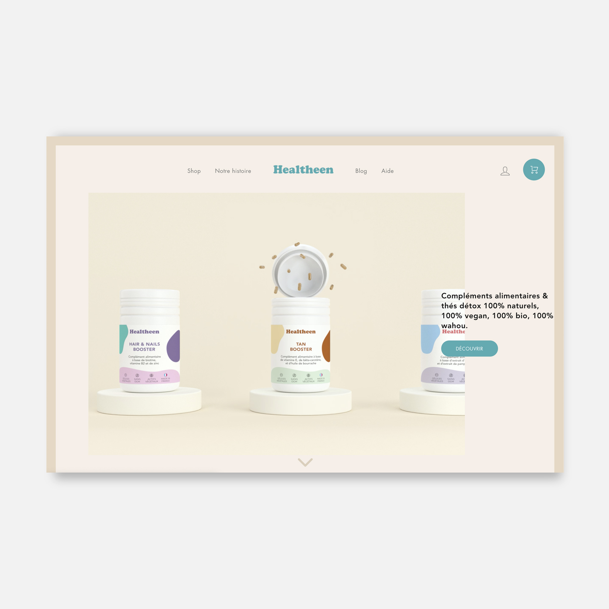 Custom Website Development for Healtheen Organic Supplements