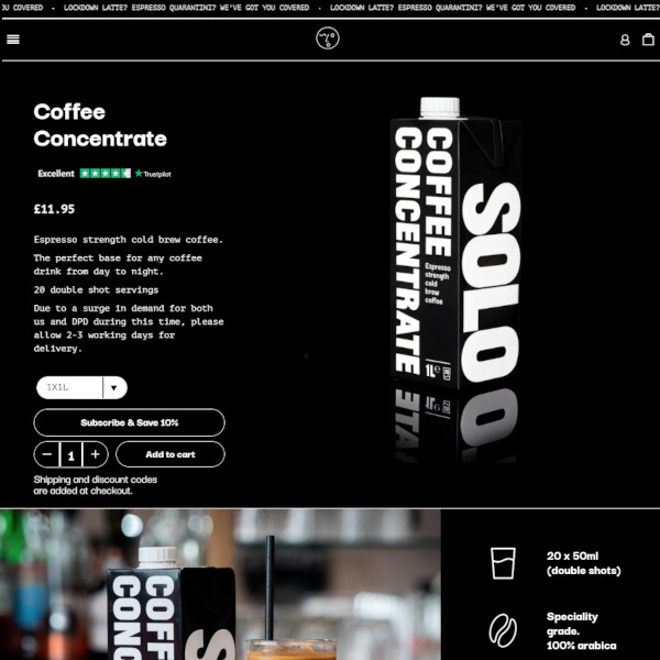 Launch of a Stunning Shopify Store for Solo Coffee: Focused on Growth and Flexibility