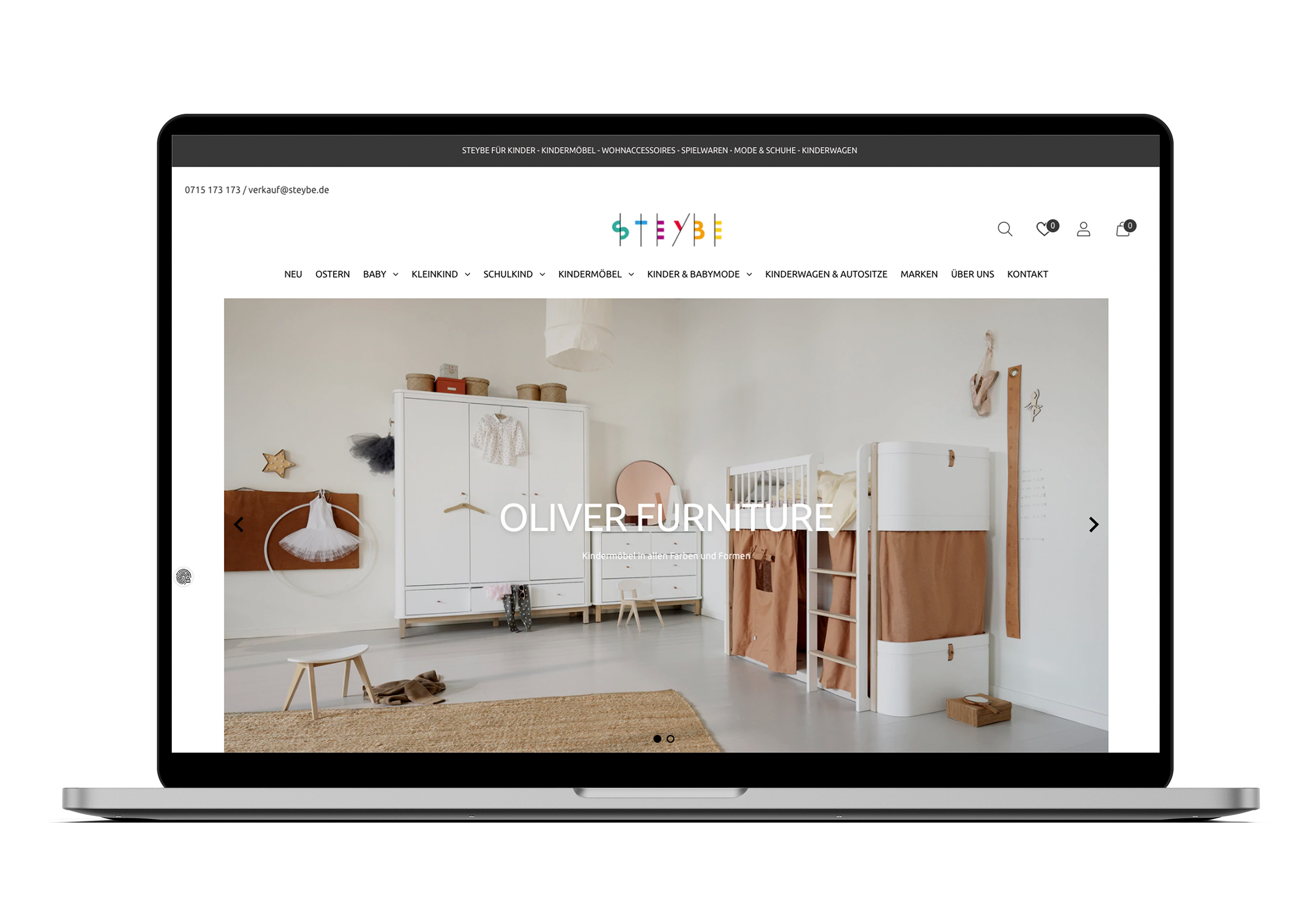 Migration des Steybe Shops zu Shopify screenshot
