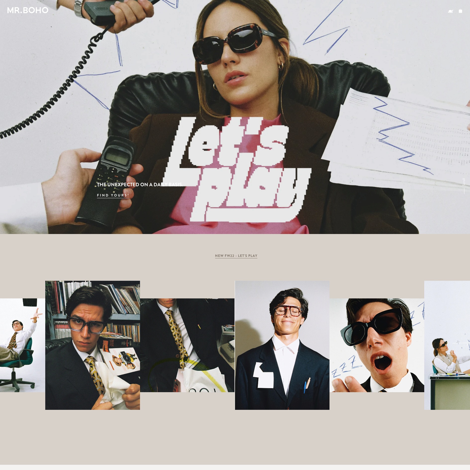 Vibrant & Minimalist Theme Design for MR.BOHO Sunglasses