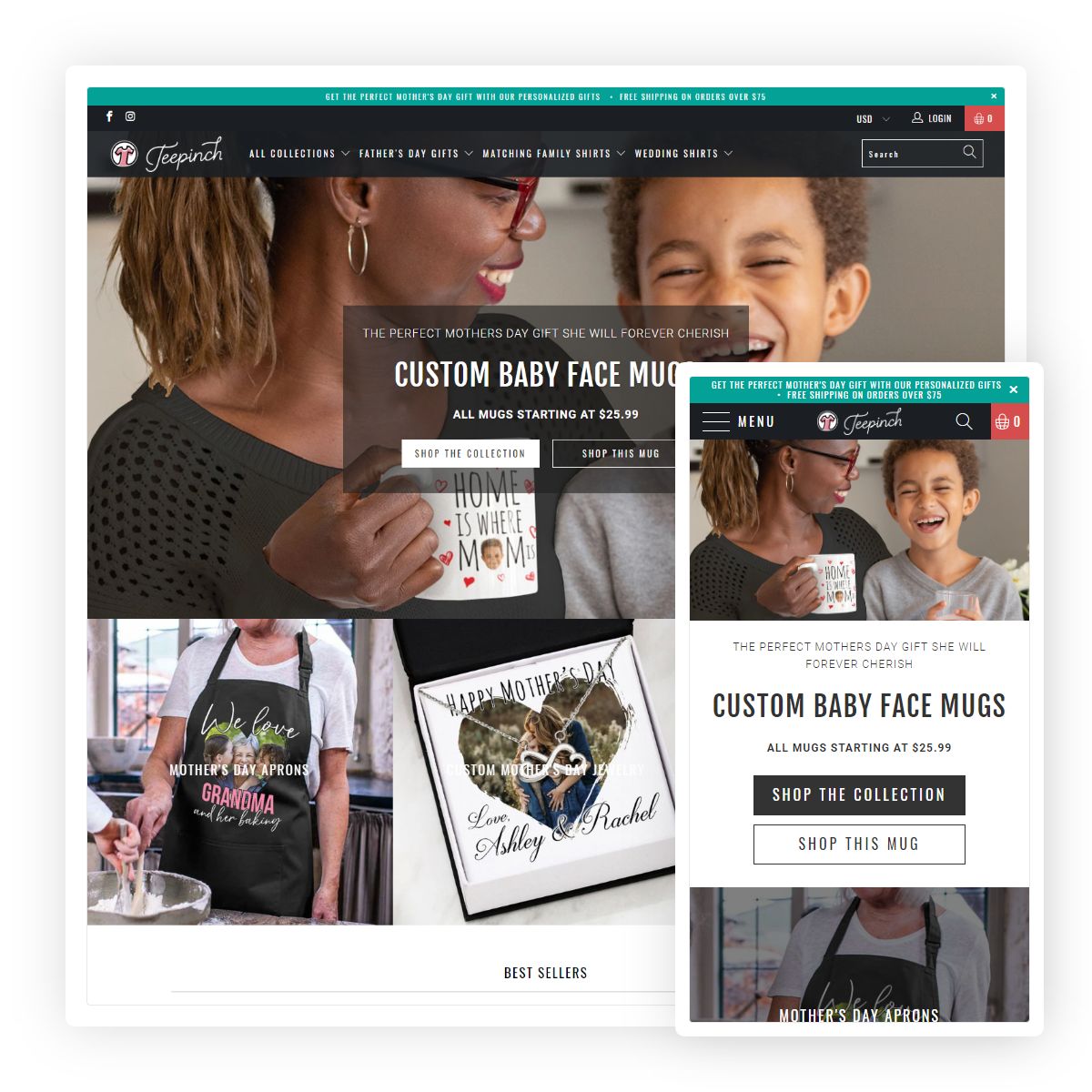 Tee Pinch: Custom T-Shirt Print on Demand Store