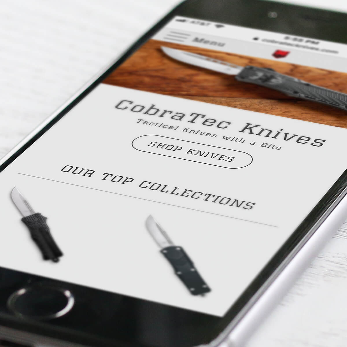 CobraTec Knives - Migration from Weebly to Shopify Plus screenshot