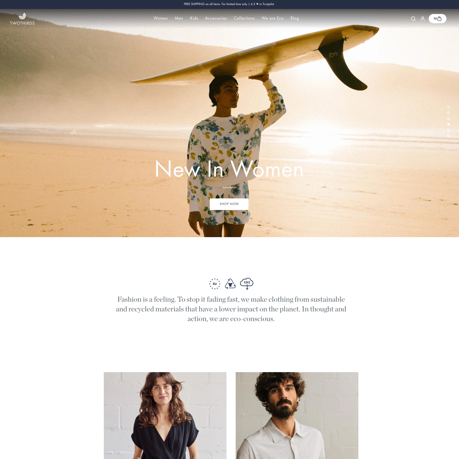 TWOTHIRDS - Sustainable & Eco clothing screenshot