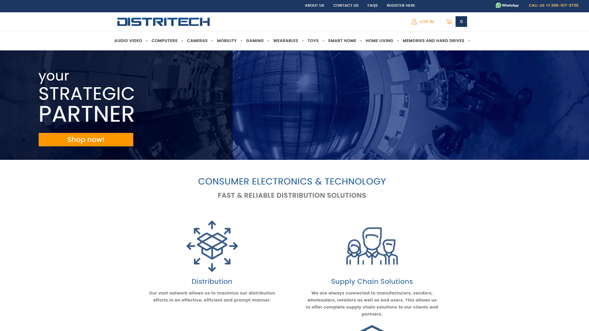 Tech Wholesaler custom development screenshot