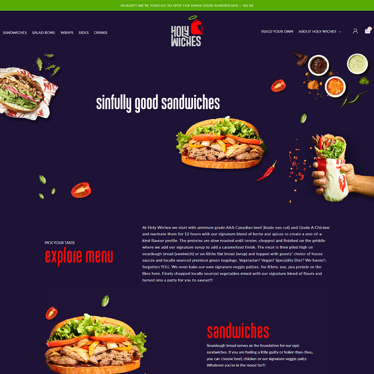 Custom Food Servicing Store: Build Your Own Functionality & Subscription Options