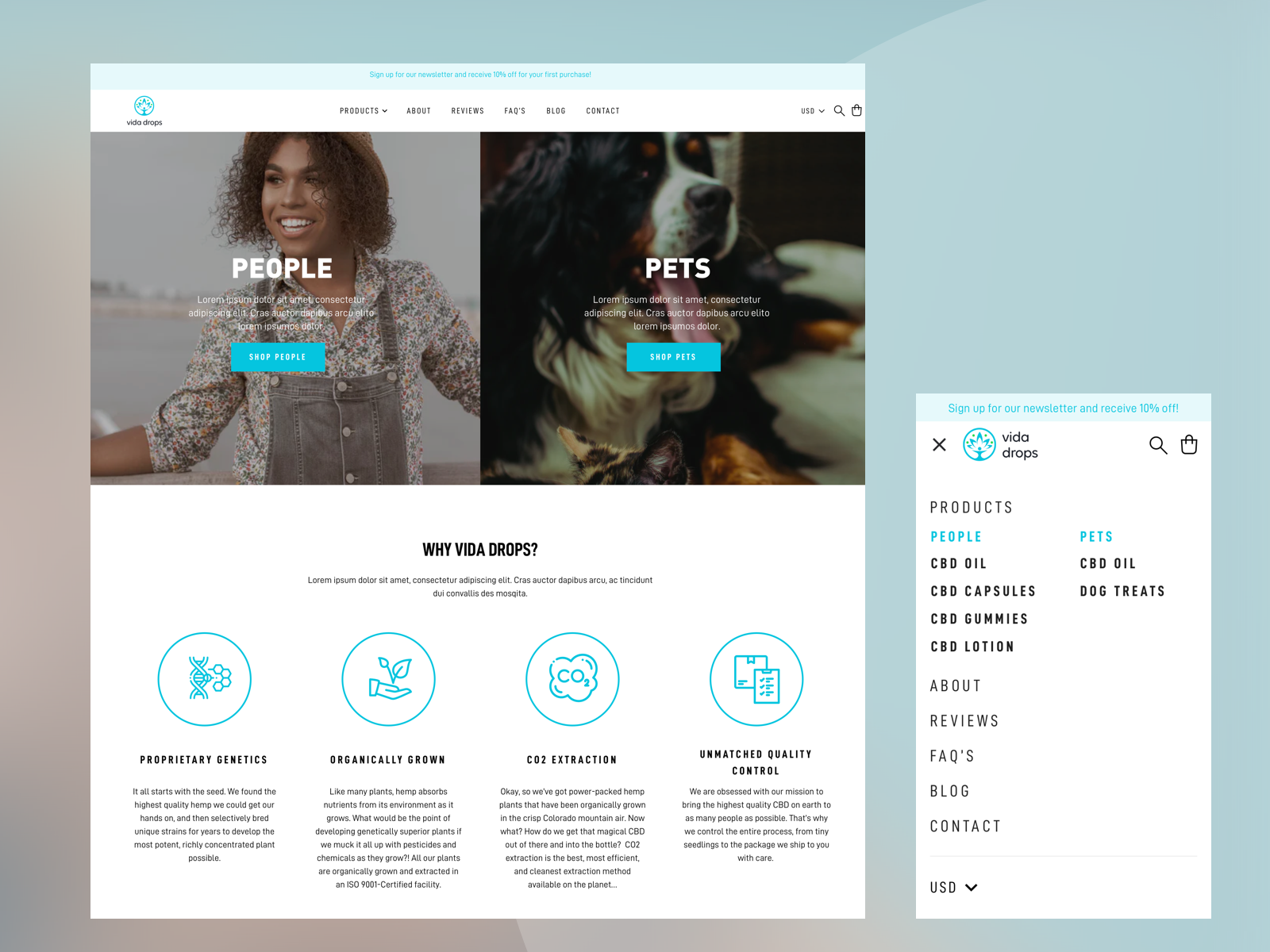 E-commerce Transformation for Vida Drops: Shopify Migration & Brand Refresh