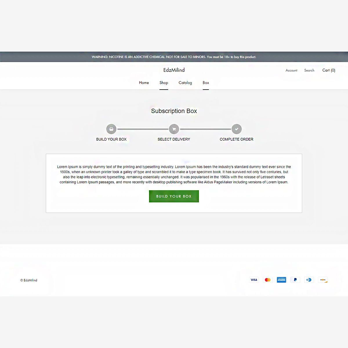 Private app-  (Vape Subscription app: Private app) screenshot