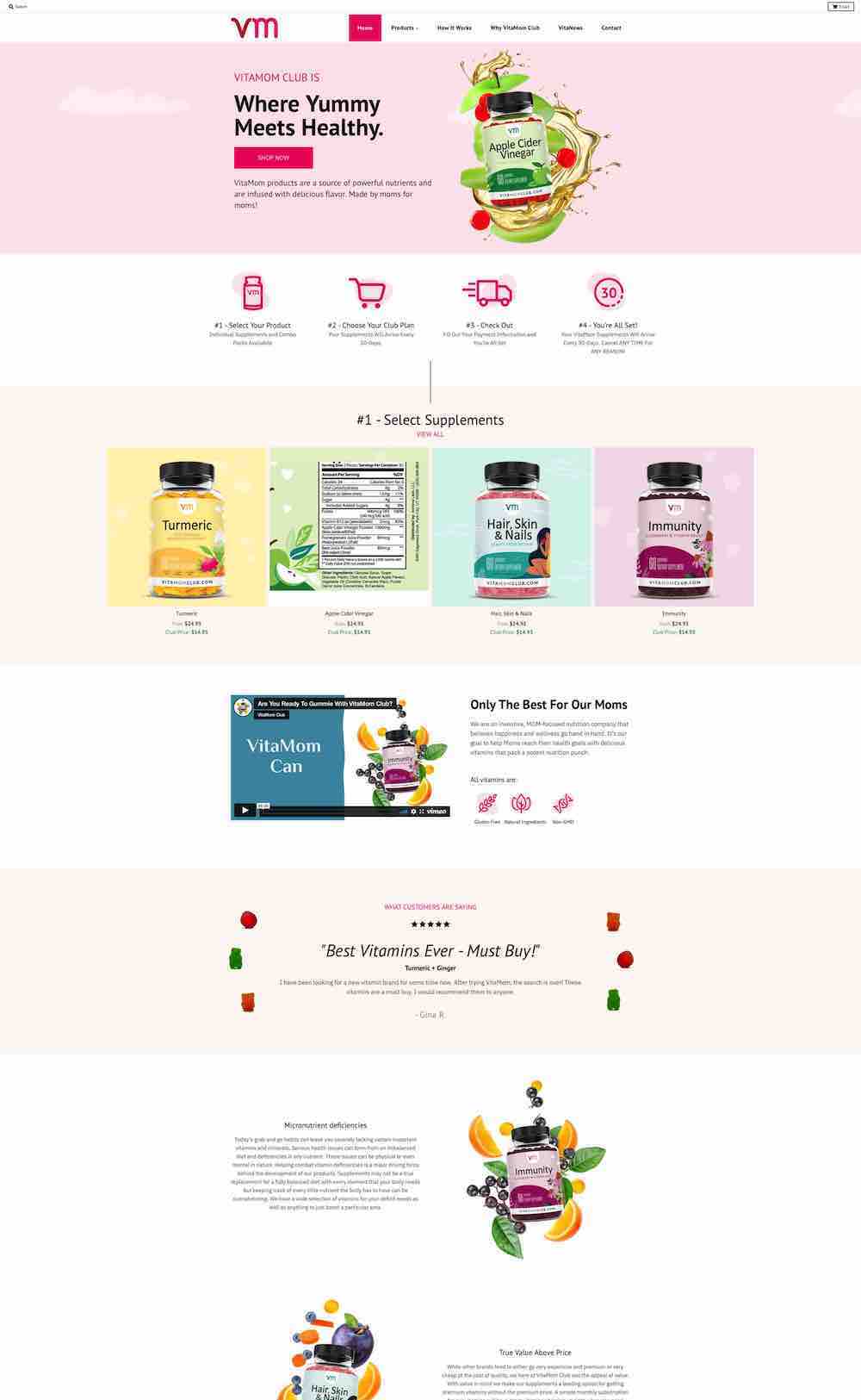 vitamomclub.com screenshot