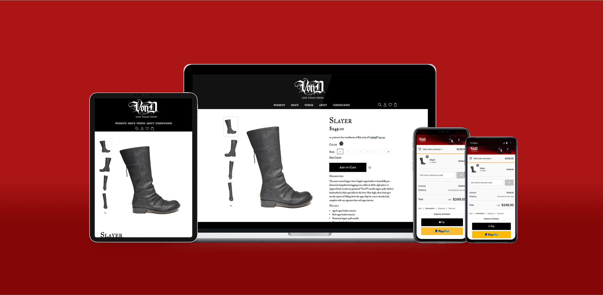 Von D Shoes screenshot