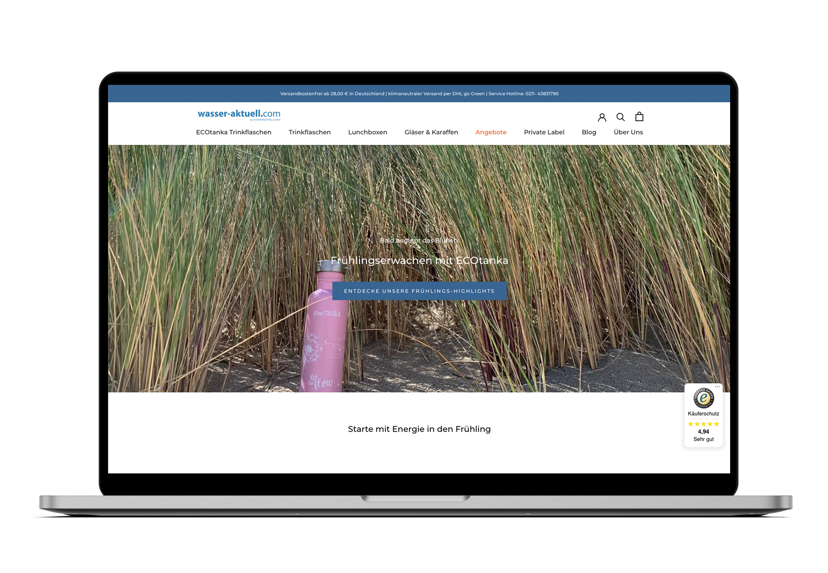 Migration des Wasser-Aktuell Shops von Shopware auf Shopify screenshot