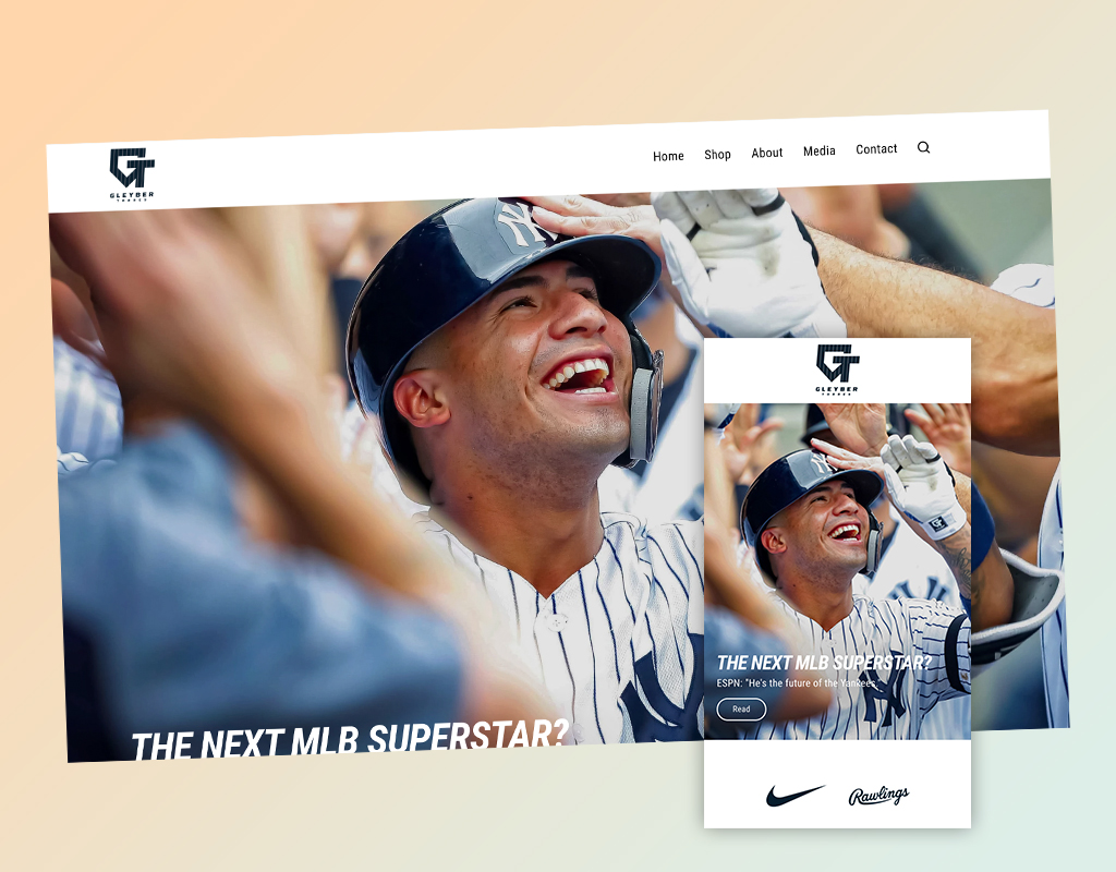 Gleyber Torres: Website Build screenshot