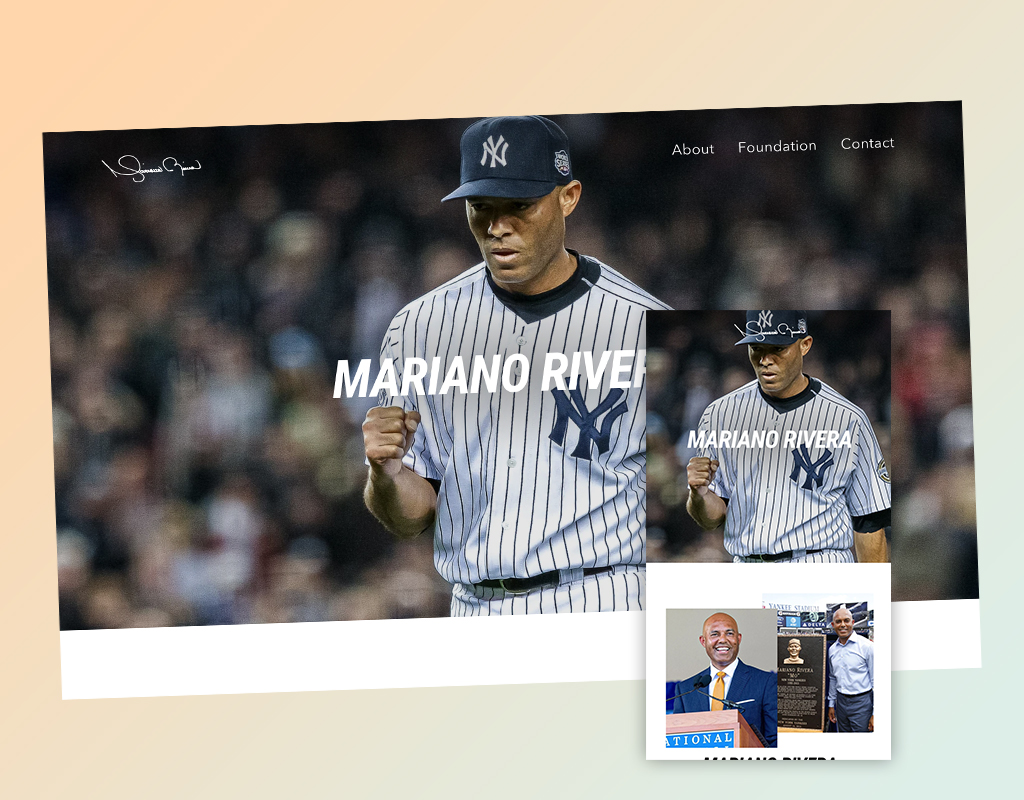 Mariano Rivera: Website Build screenshot