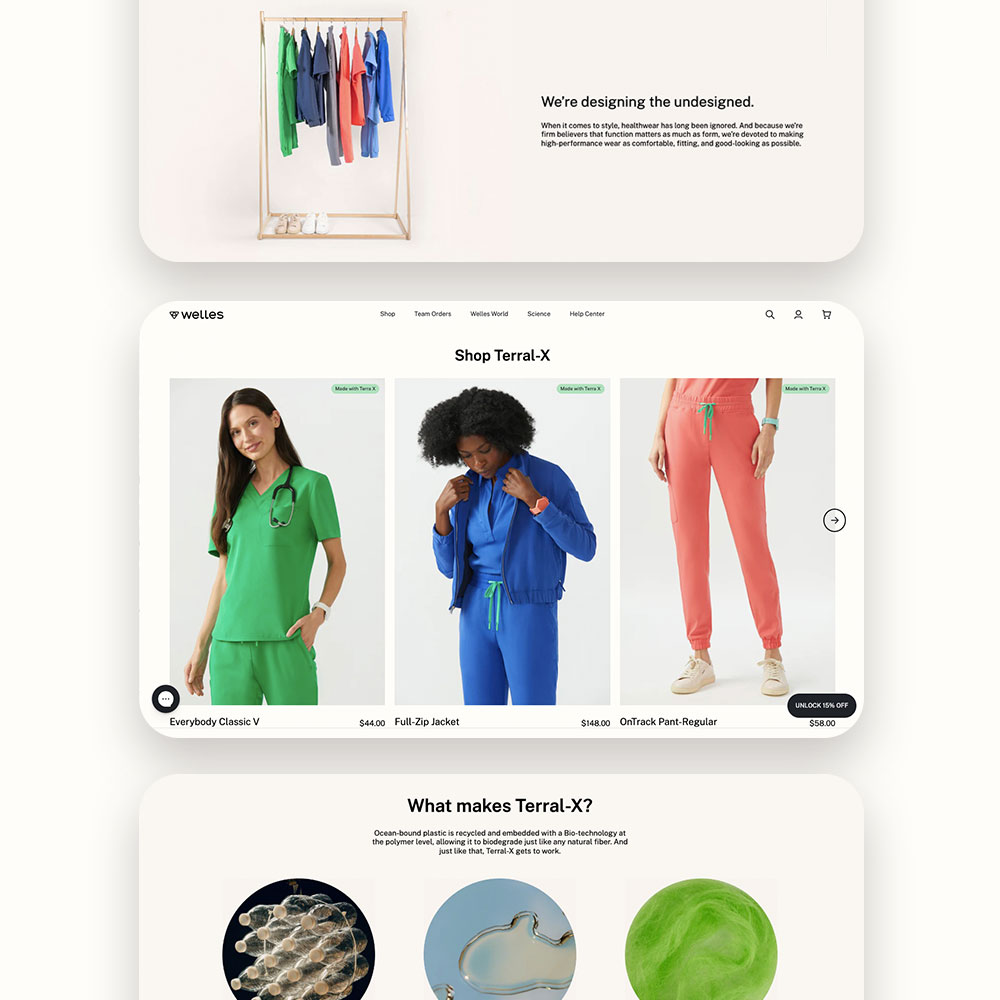 Sustainable Luxury Shopping Experience Designed for Healthcare Workers