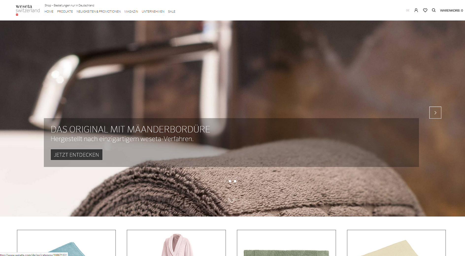 Weseta - Schweizer Verlässlichkeit screenshot