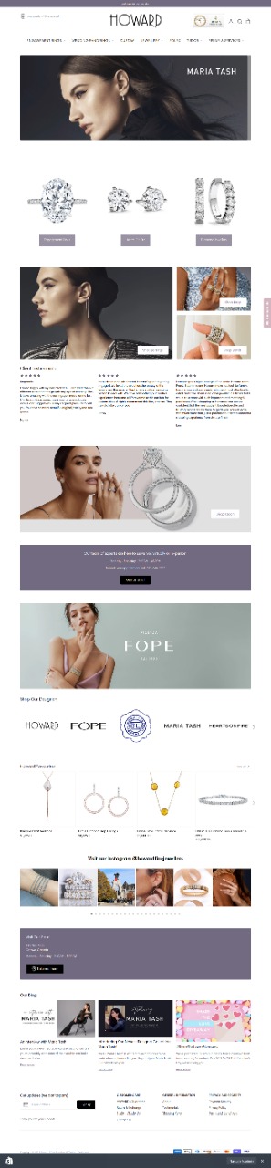 Howard Fine Jewellers - Theme Redesign screenshot