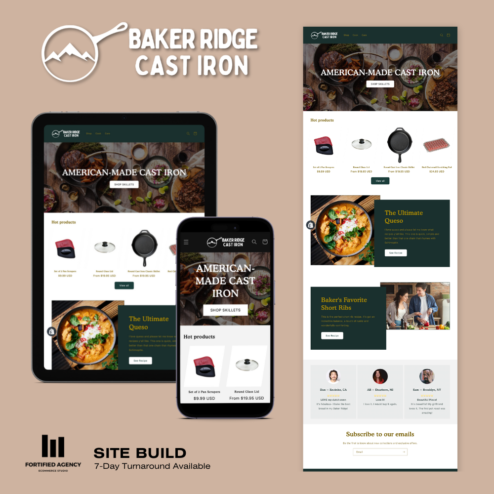 Masculine Store Build: A Simple and Clean Ecommerce Design