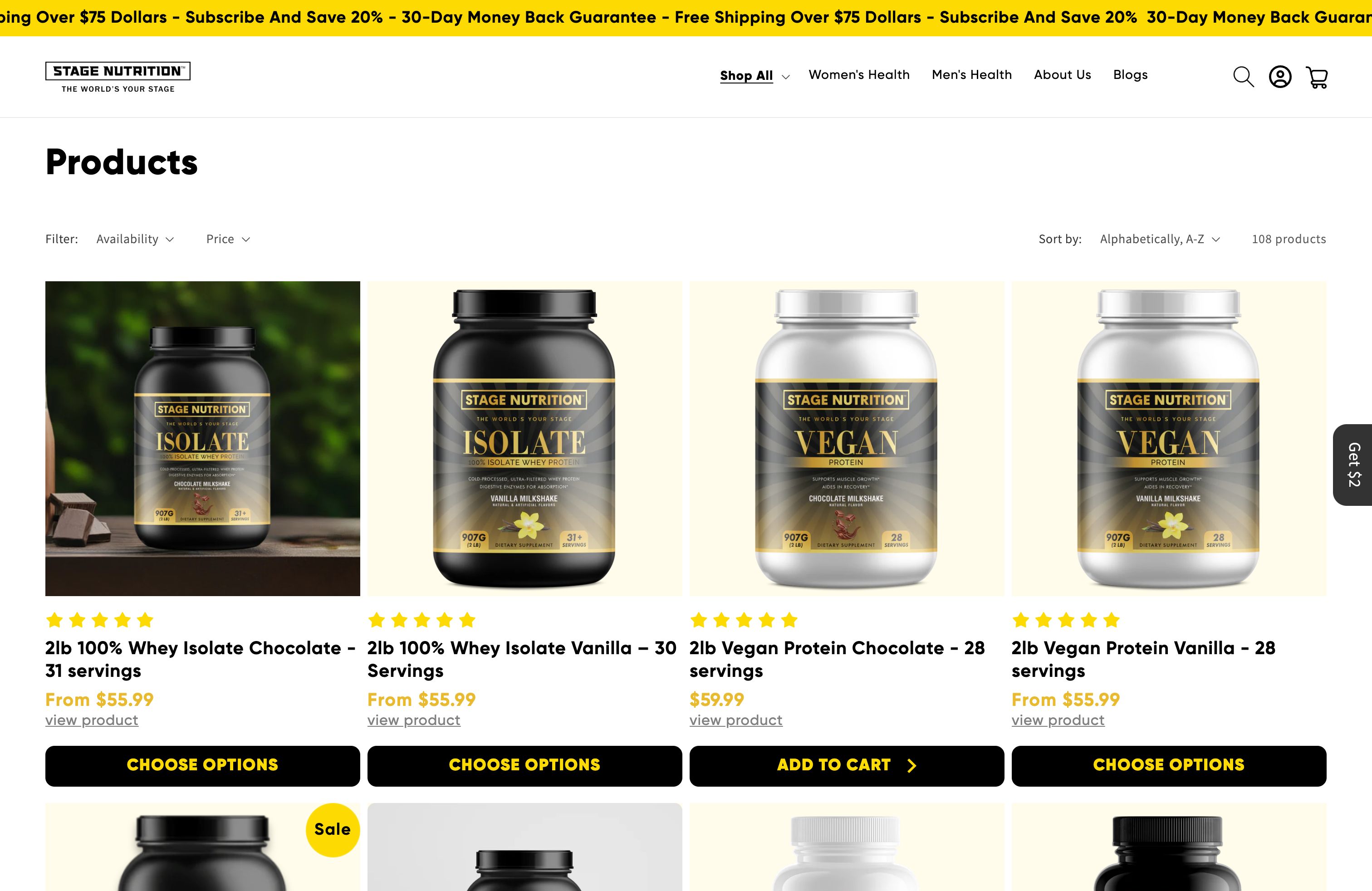 Stage Nutrition screenshot 2