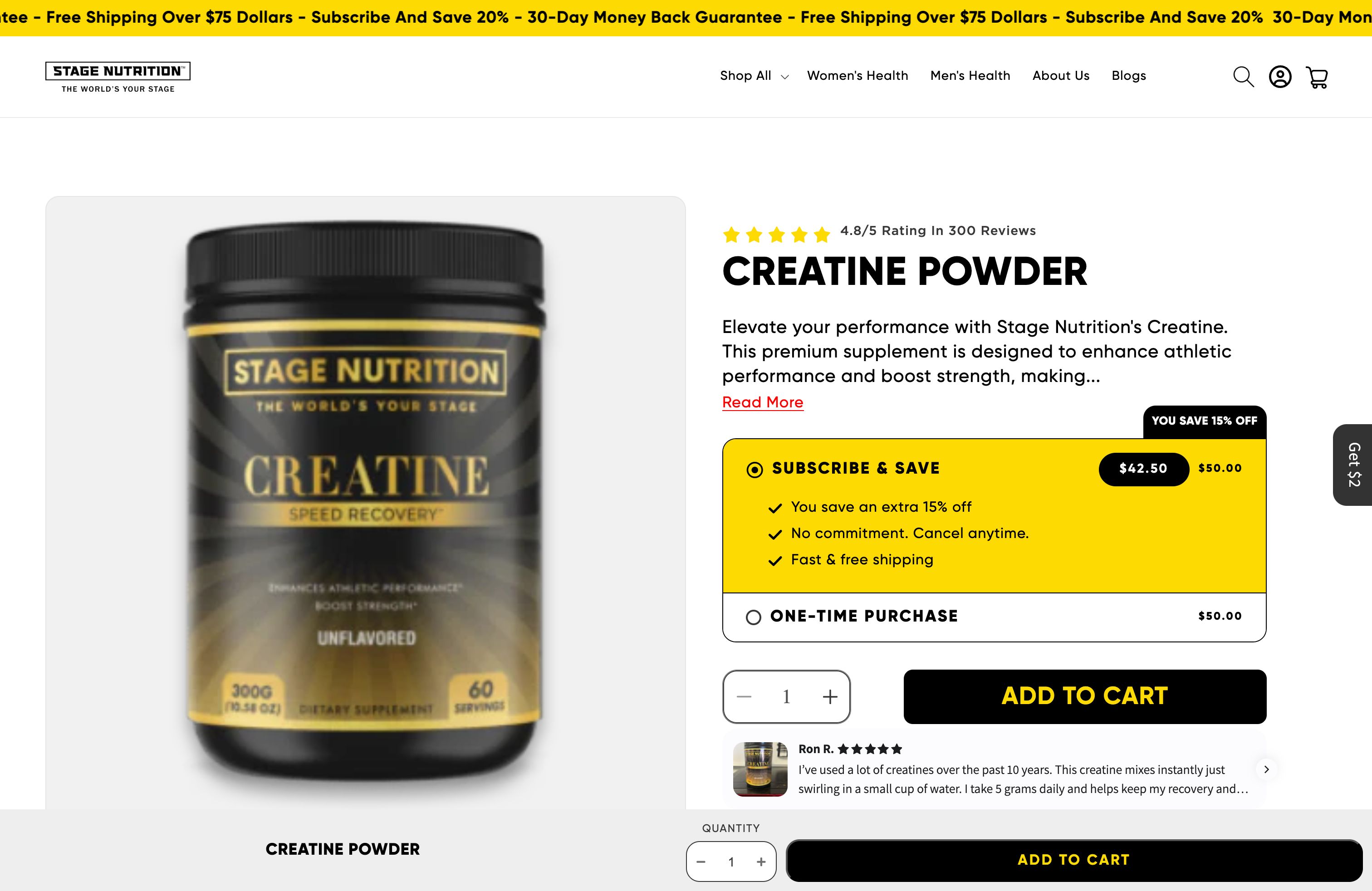 Stage Nutrition screenshot 4