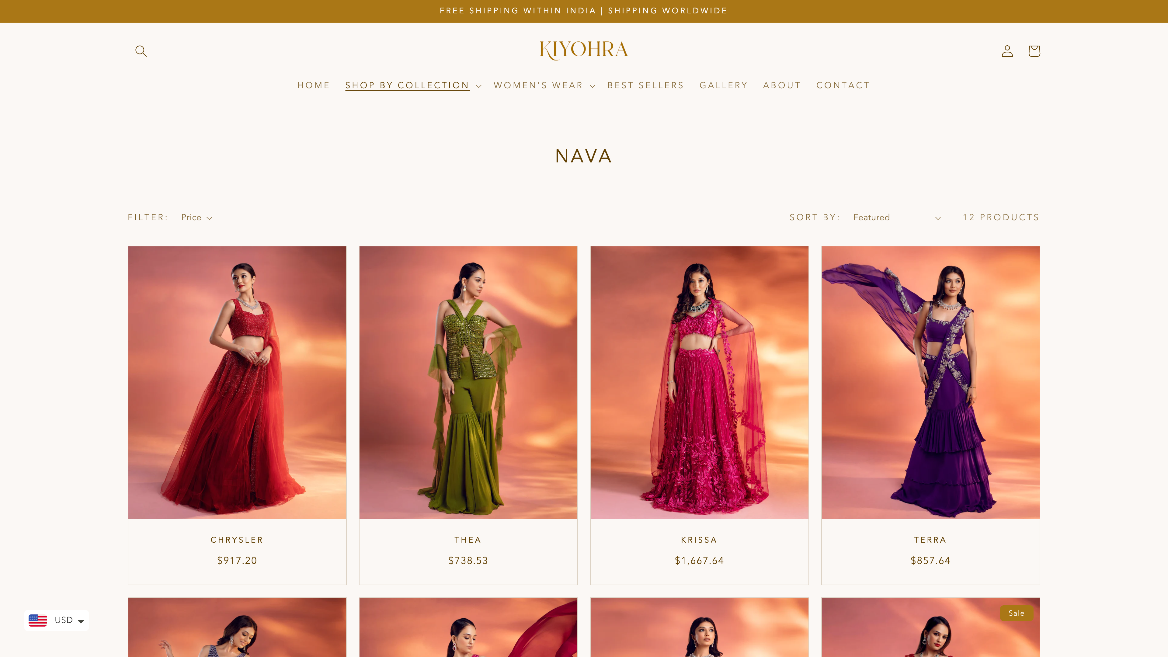 Kiyohra - Luxury Fashion e-commerce development screenshot 2