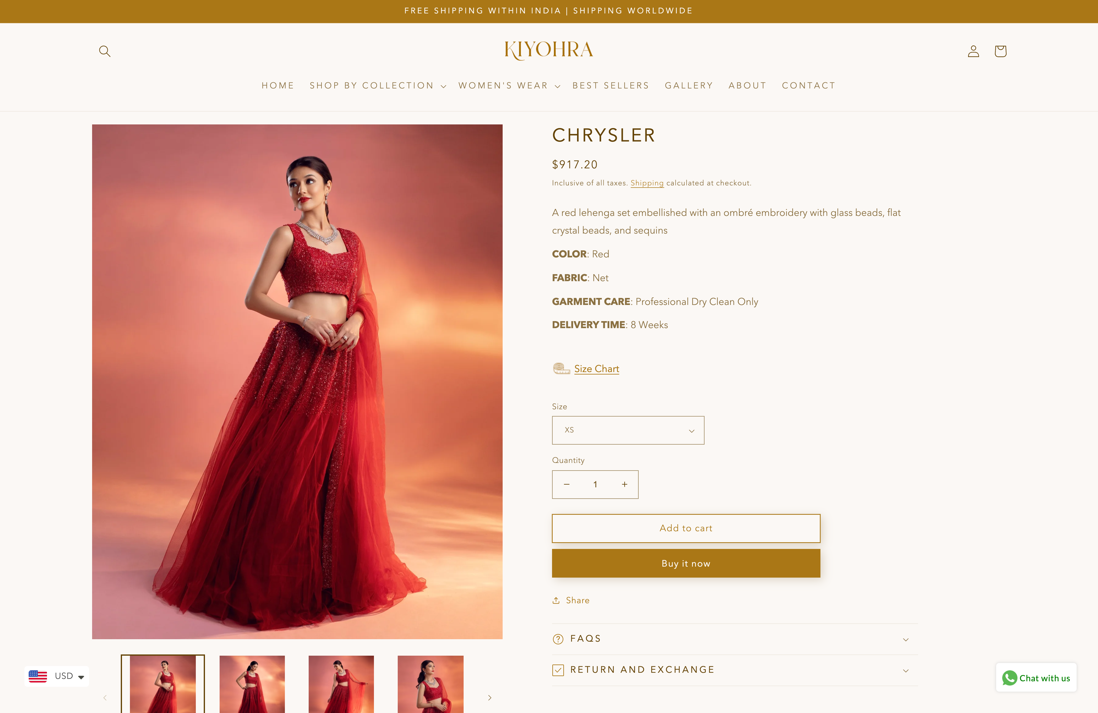 Kiyohra - Luxury Fashion e-commerce development screenshot 4