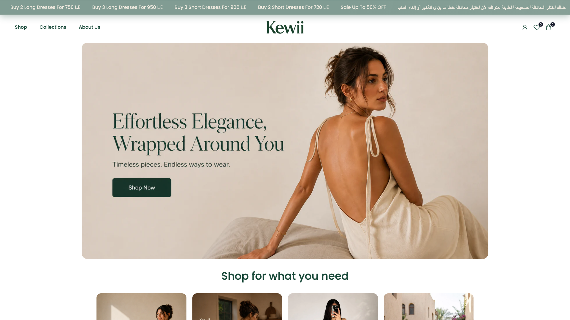 Kewii Store – Fashion E-commerce