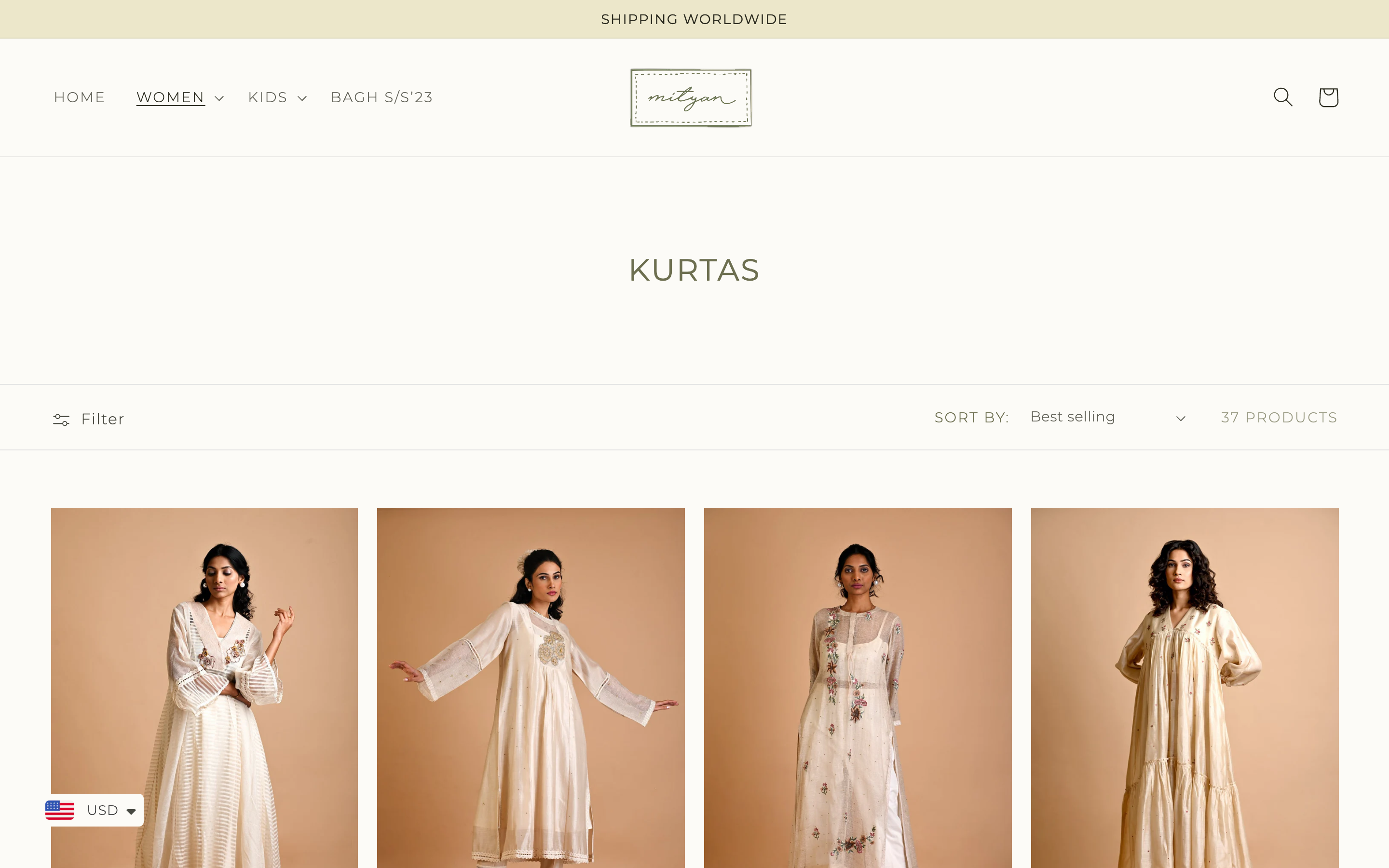 Mityan - Sutainable Fashion Ecommerce Website screenshot 2