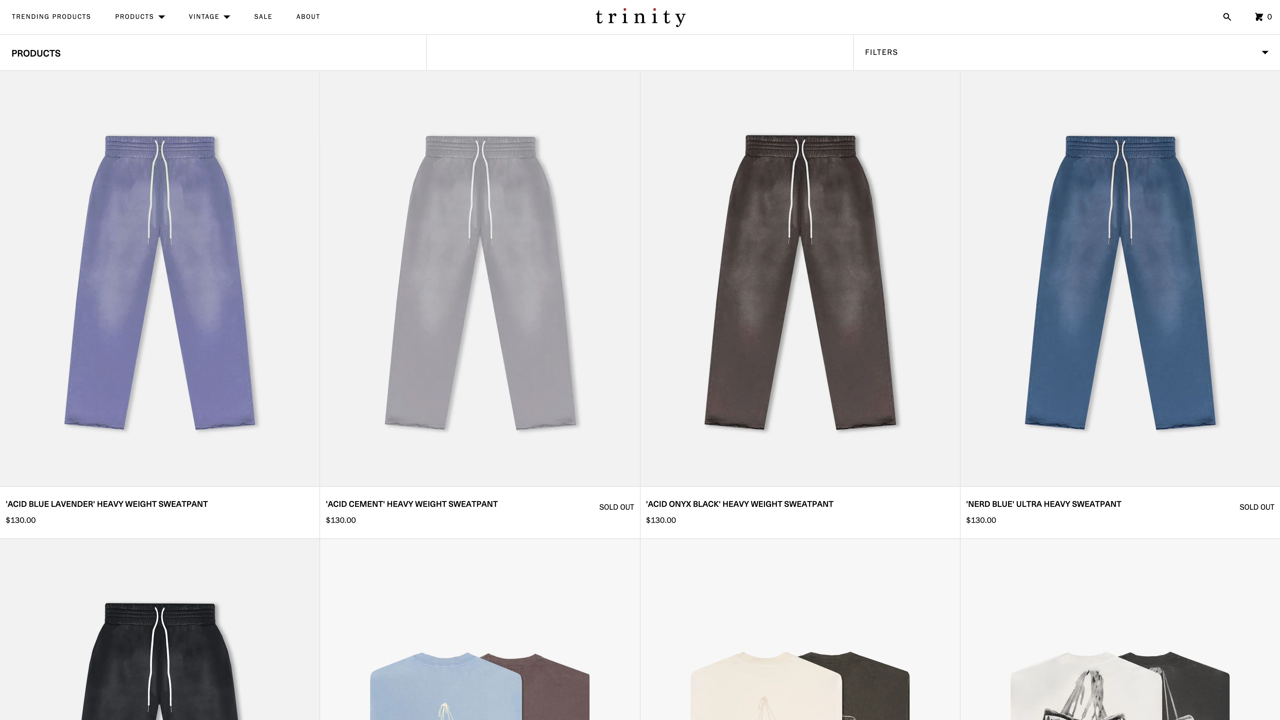 Revitalization of Trinity the Label's Website: Luxurious Theme & User Experience Improvements