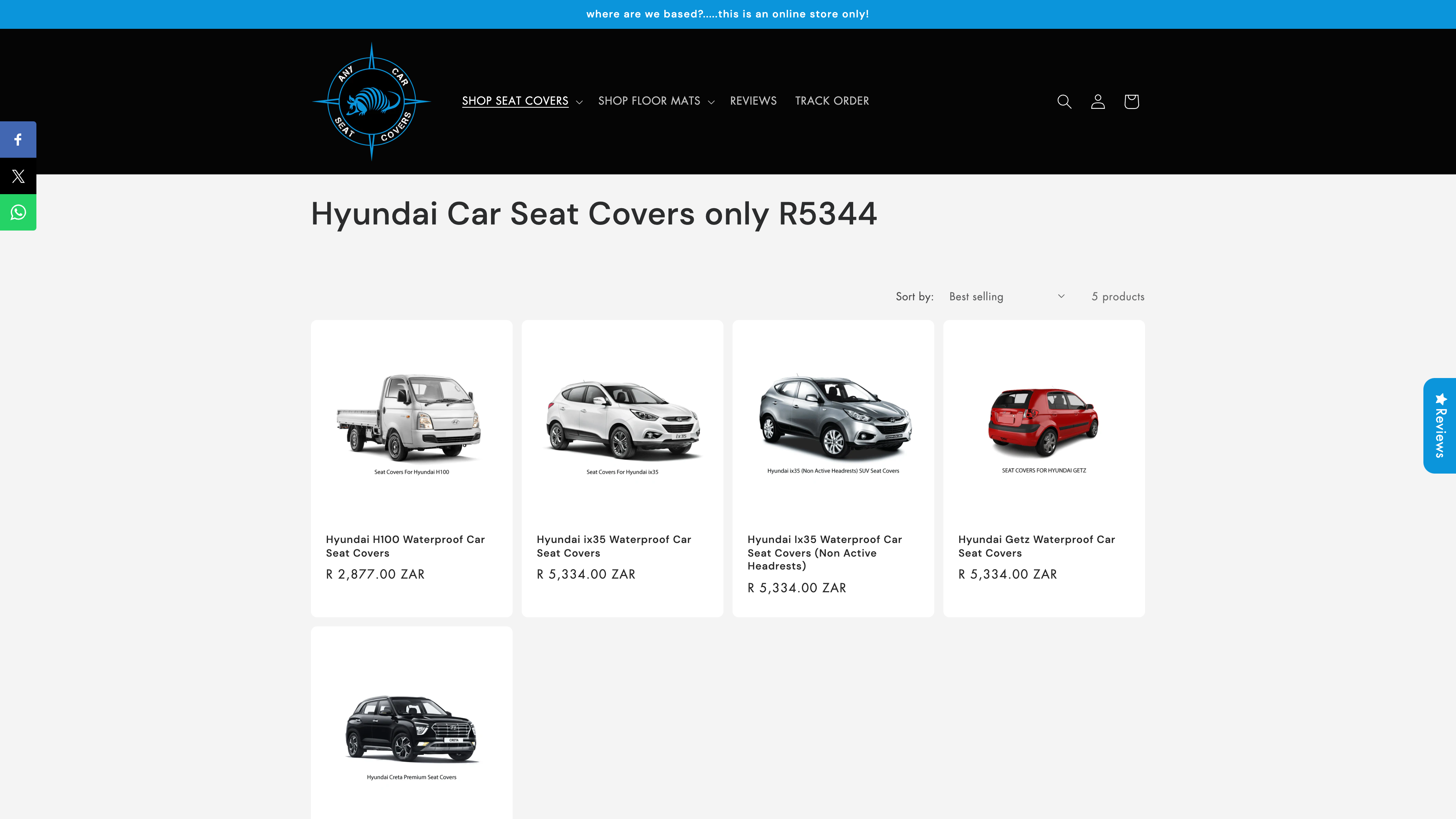 Online Car Seat Cover Retail Store screenshot 4