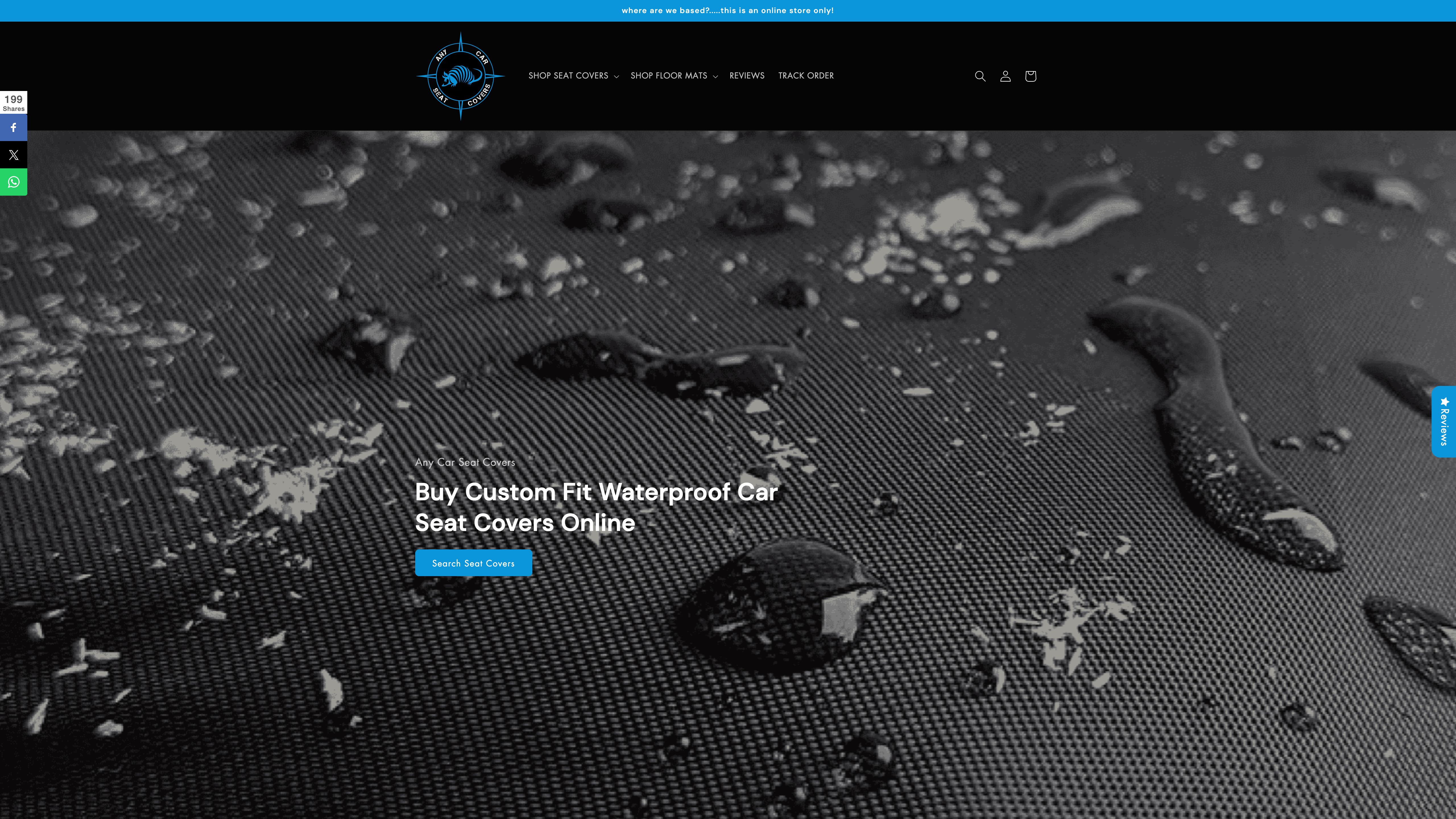 Online Car Seat Cover Retail Store screenshot