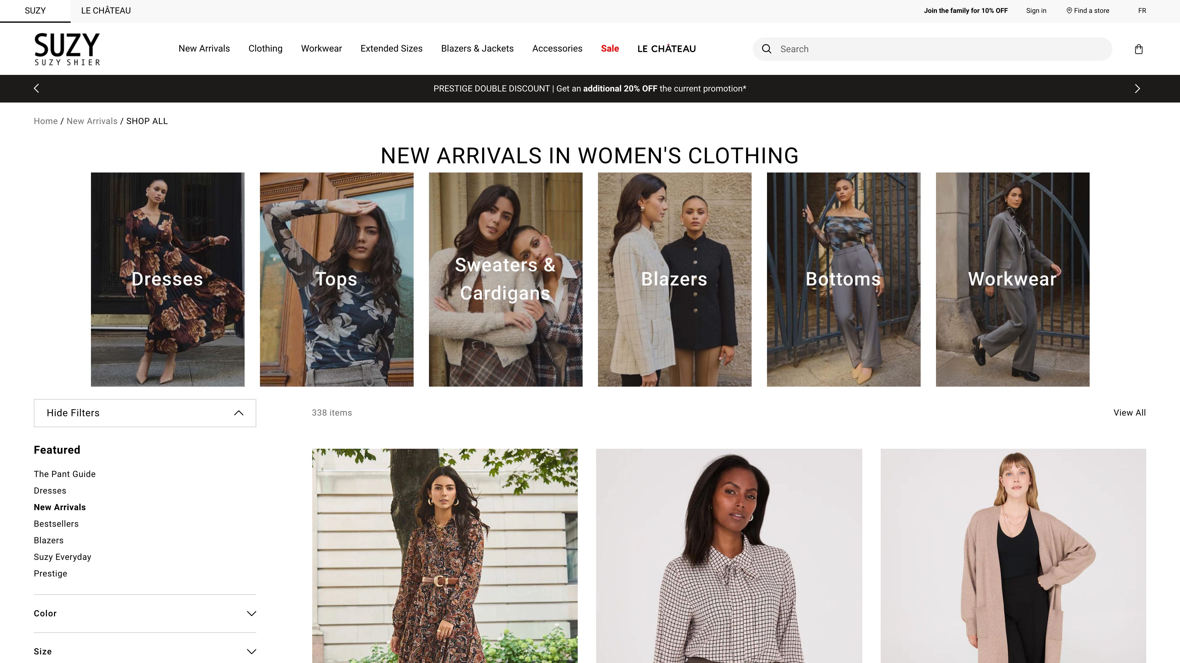 Unified Website Redesign for Suzy Shier: Focus on Accessibility and Custom Integrations