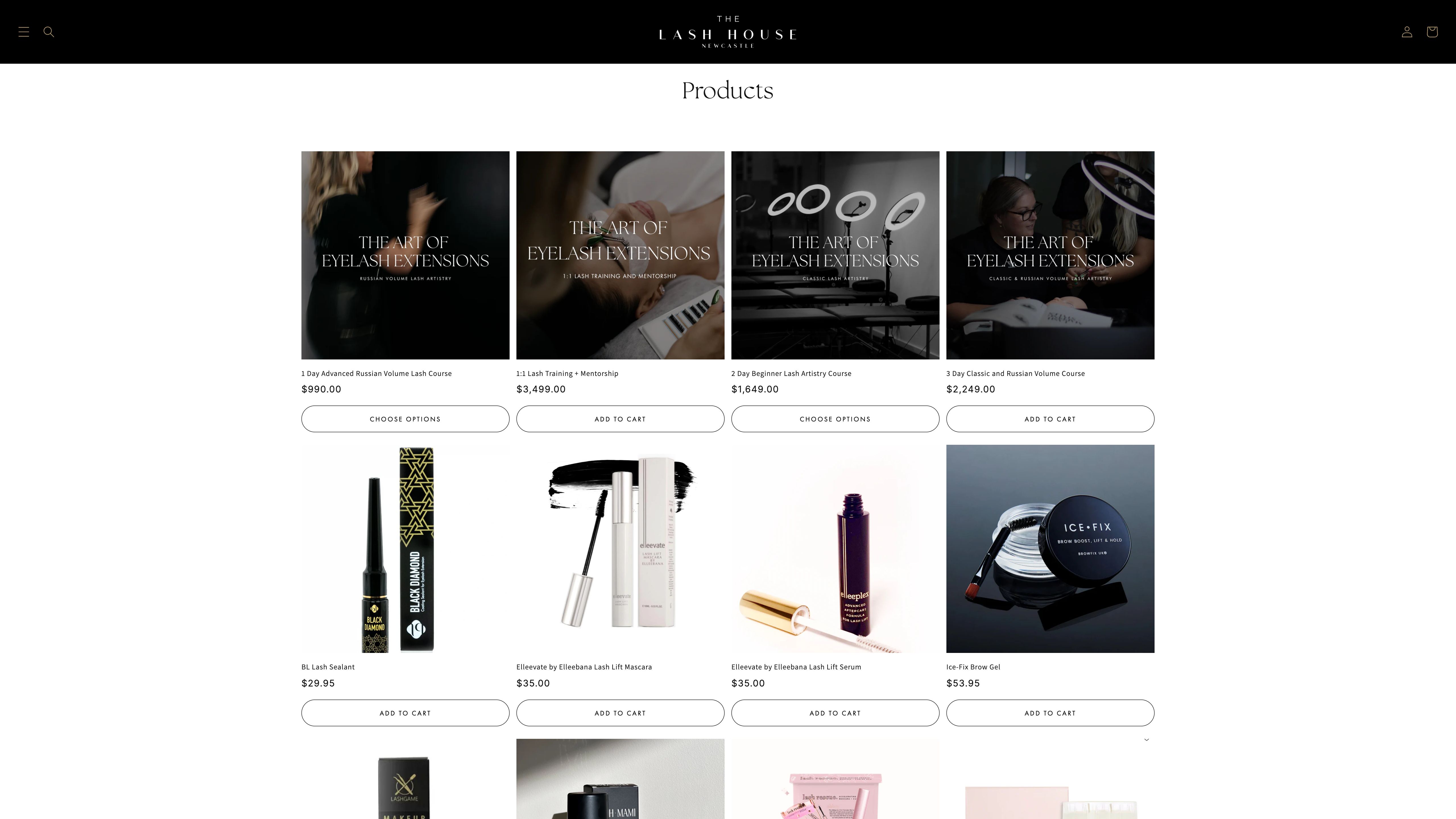 The Lash House Newcastle | Salon Services + Online Store screenshot