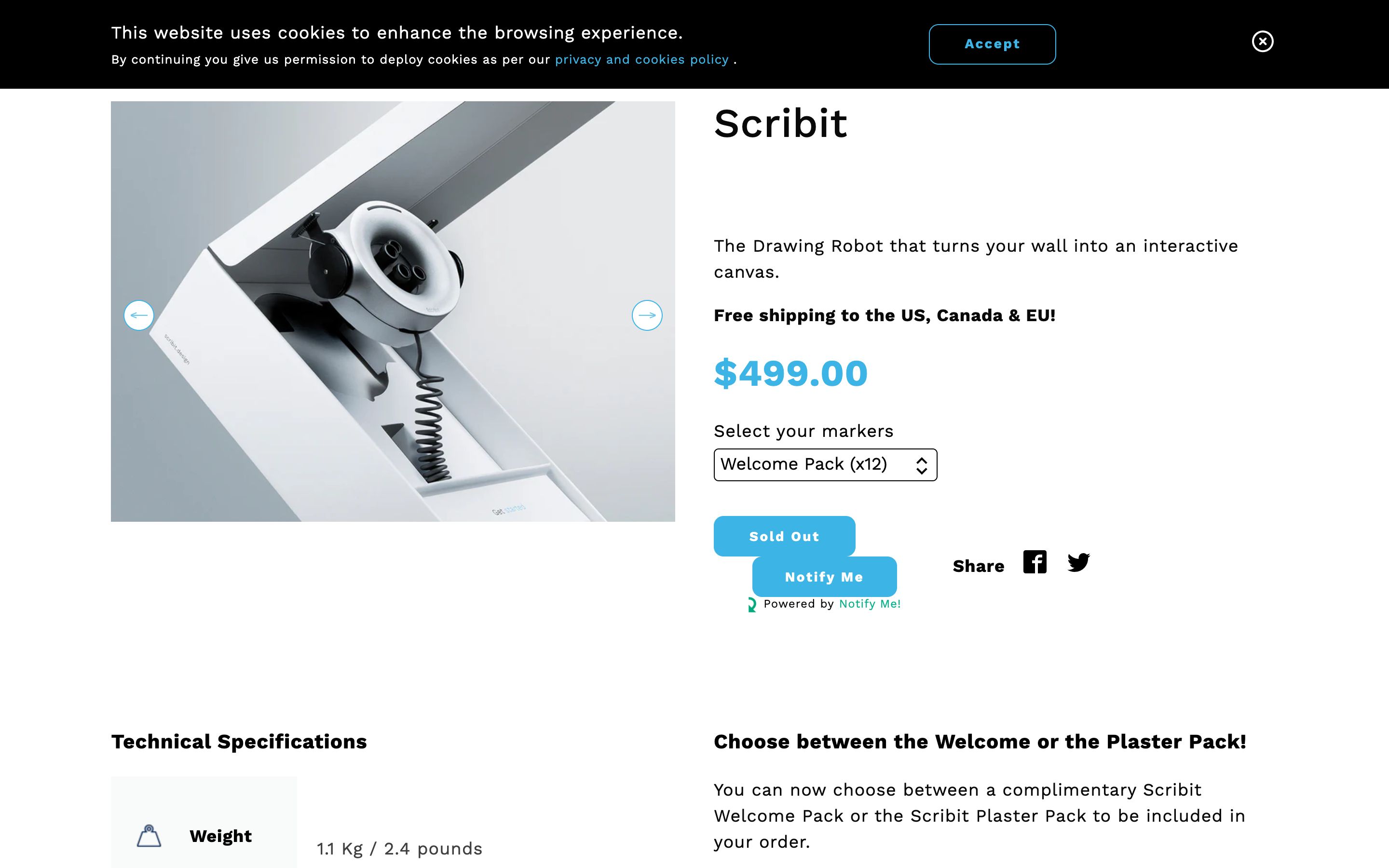 Shopify Website Development For Scribit screenshot