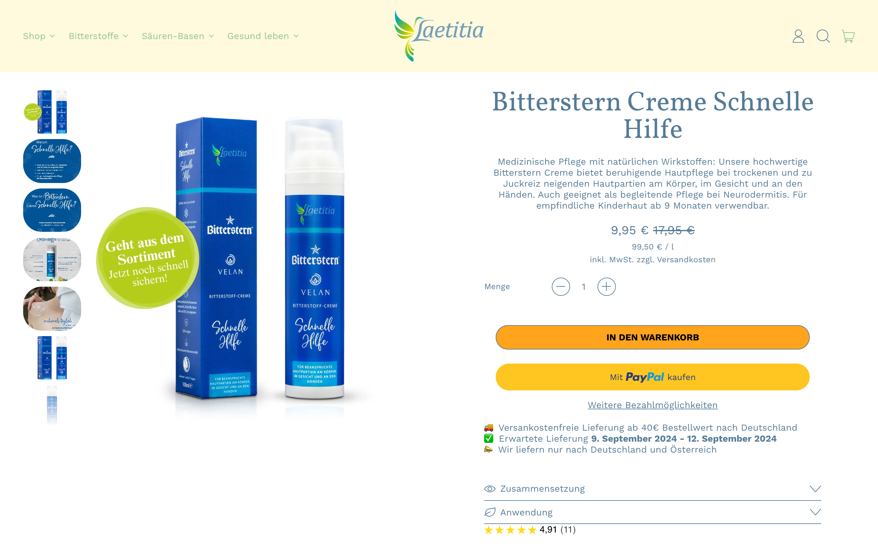 Laetitia Naturprodukte screenshot 4