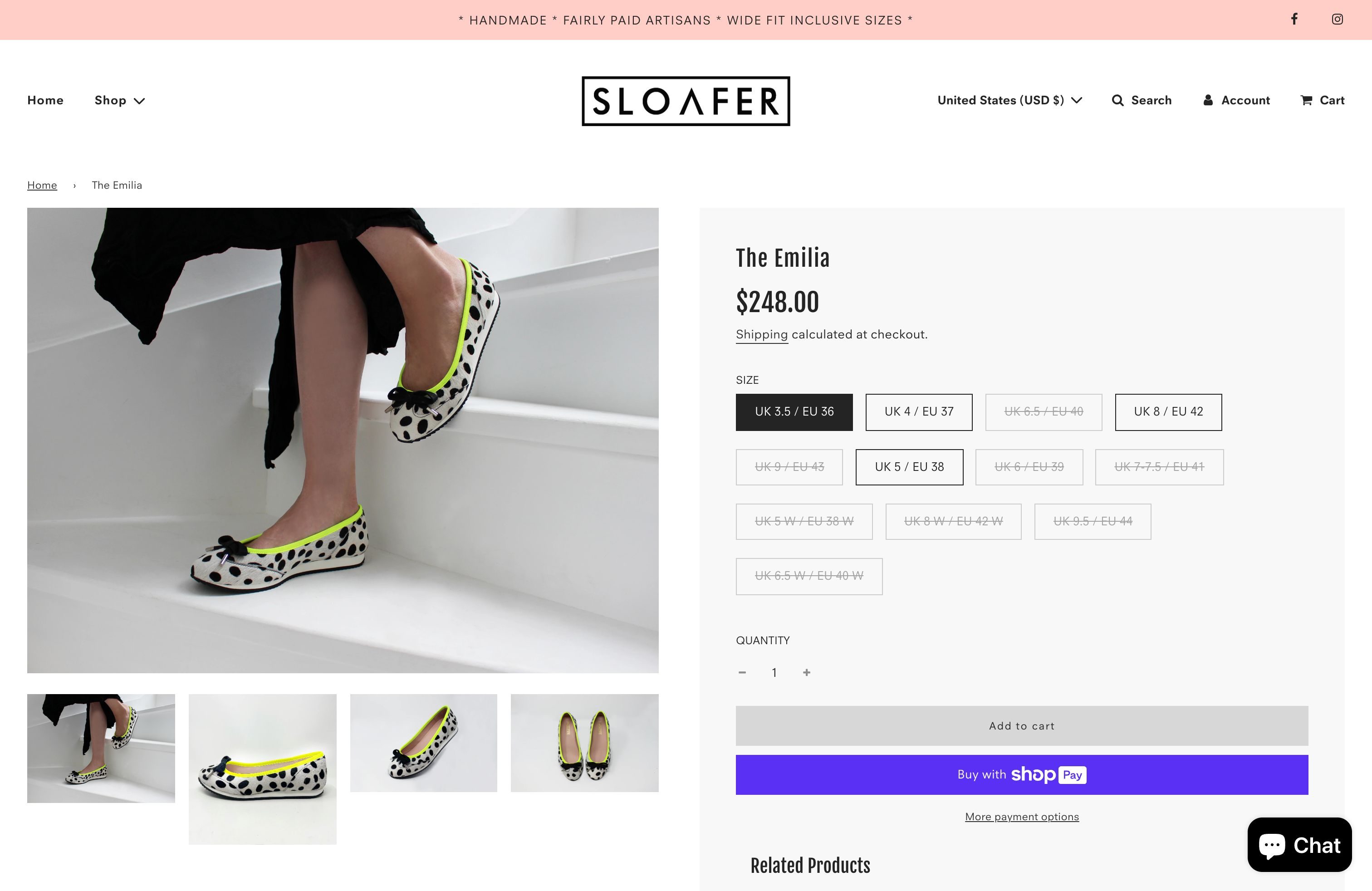 Sloafer | Comfortable Handmade Flat Shoes  screenshot 2