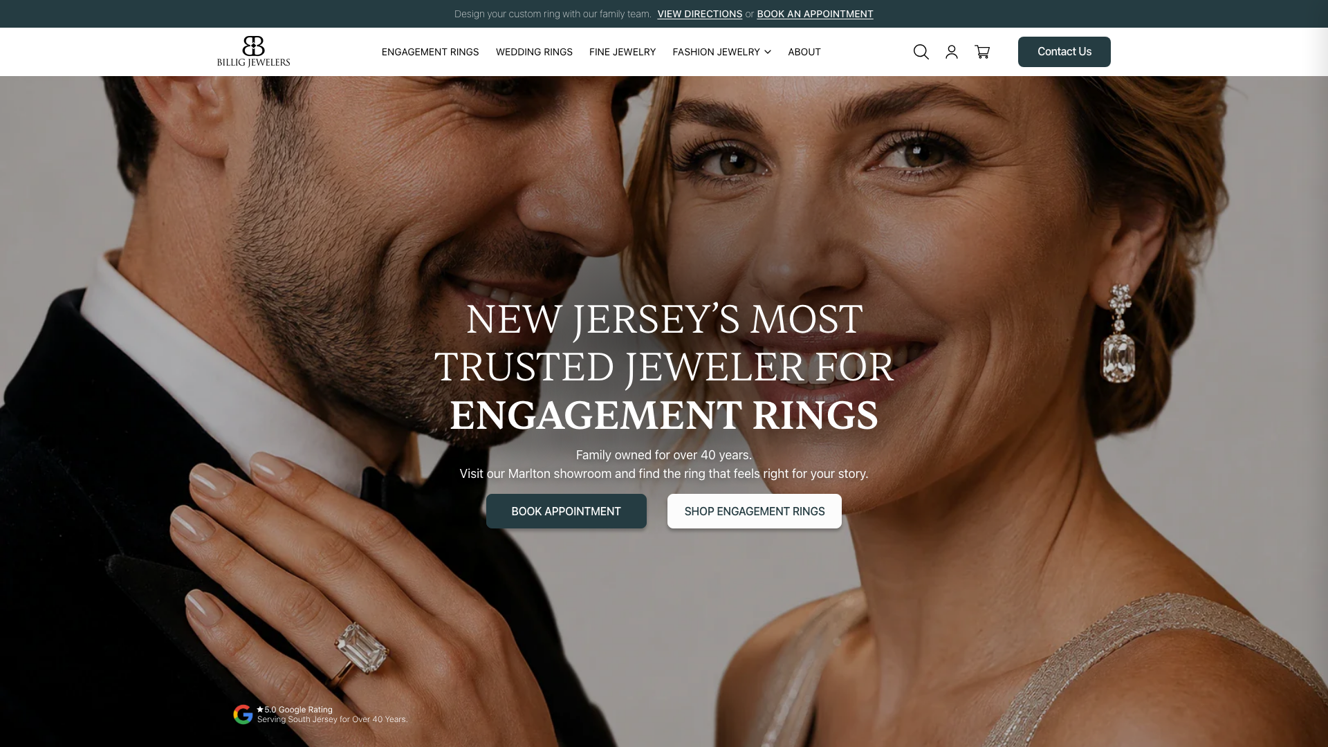 Elegant & Interactive Shopify Store for Billig Jewelers