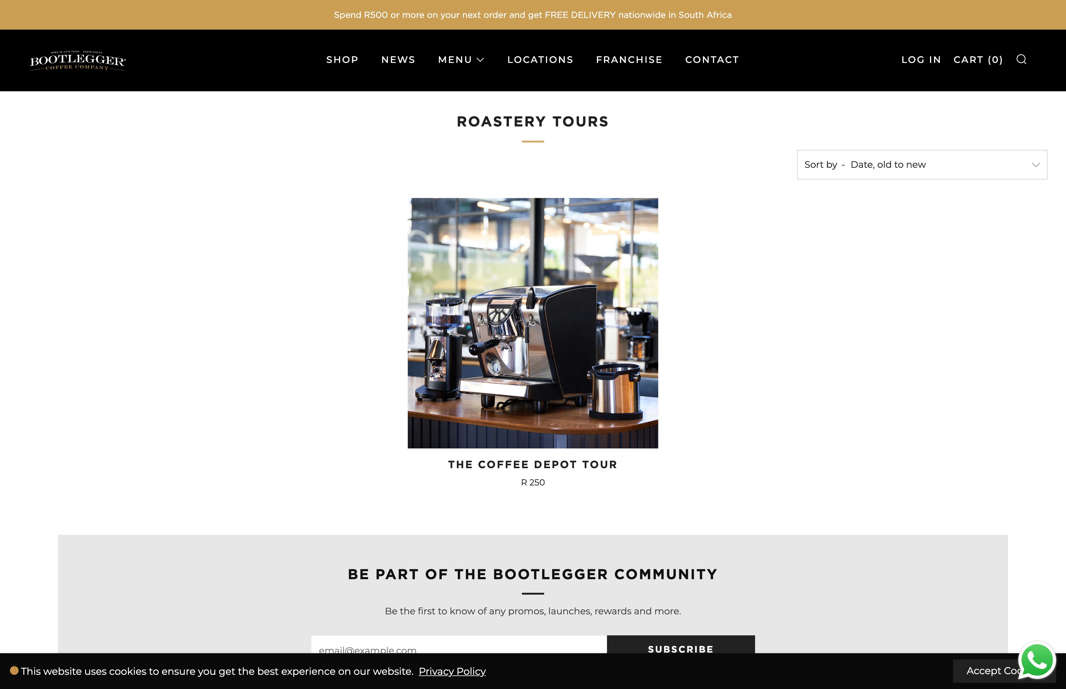 Bootlegger Coffee screenshot