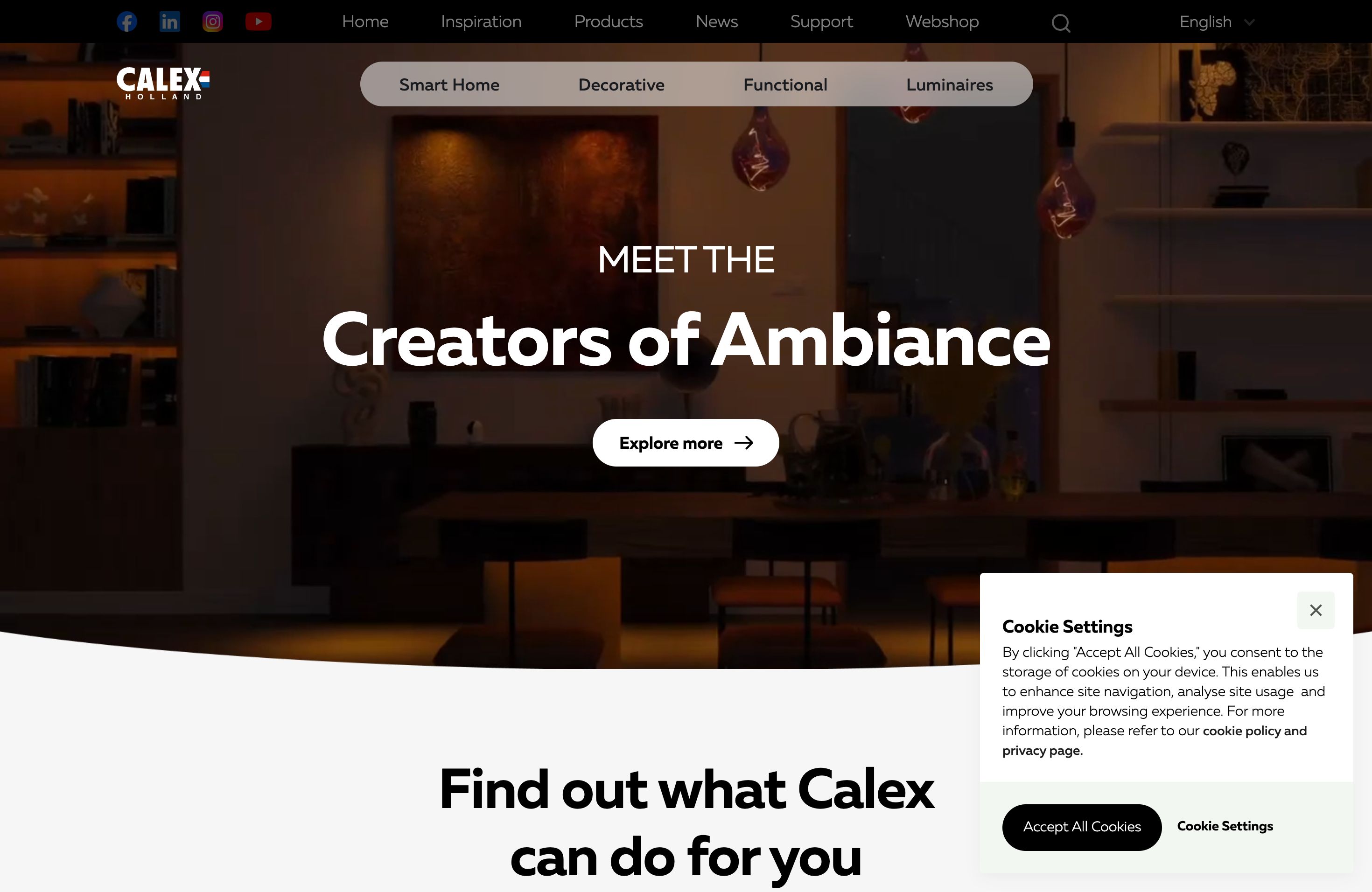 Calex Europe screenshot