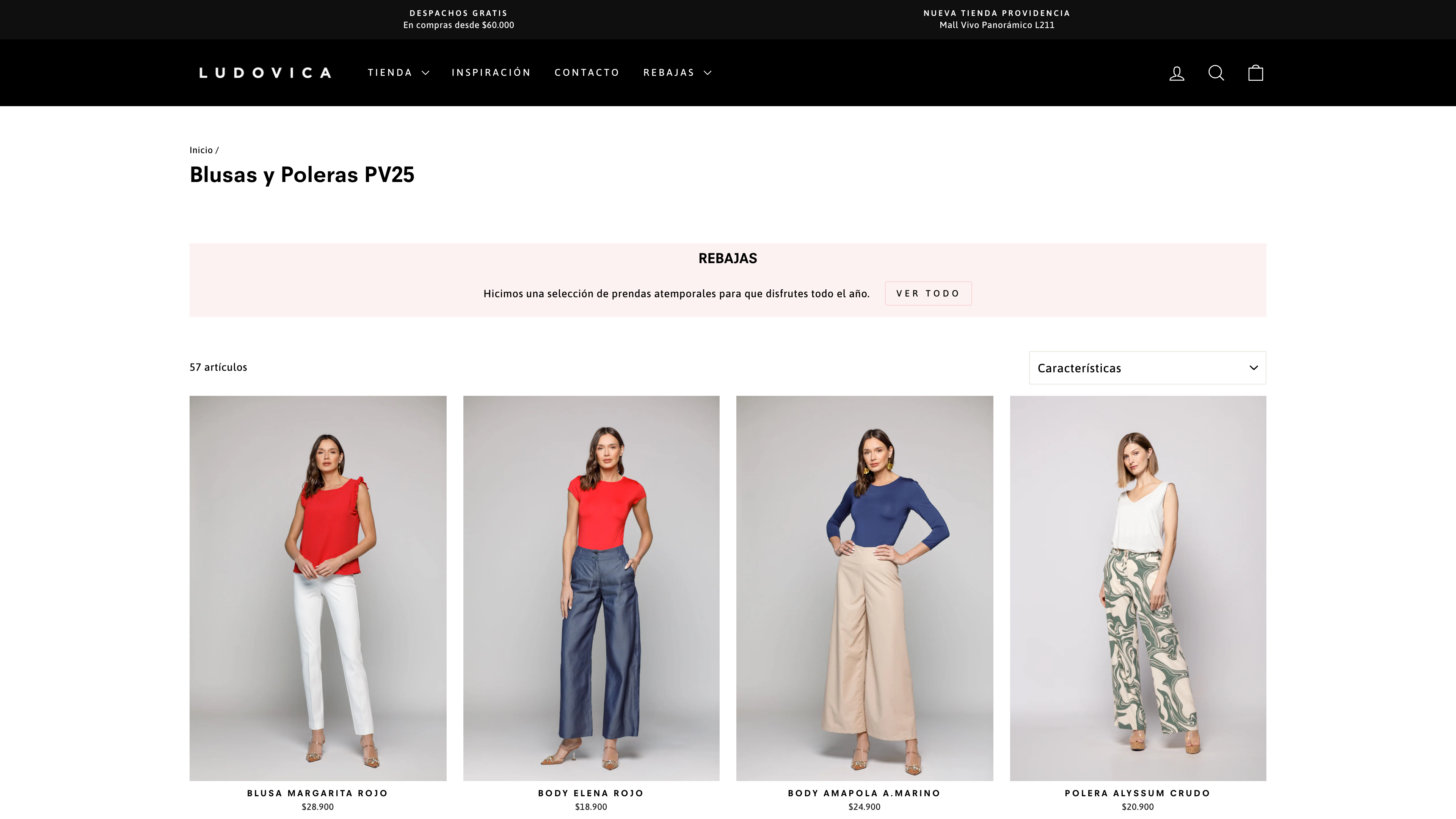 Ludovica, una marca de moda femenina chilena. screenshot 2