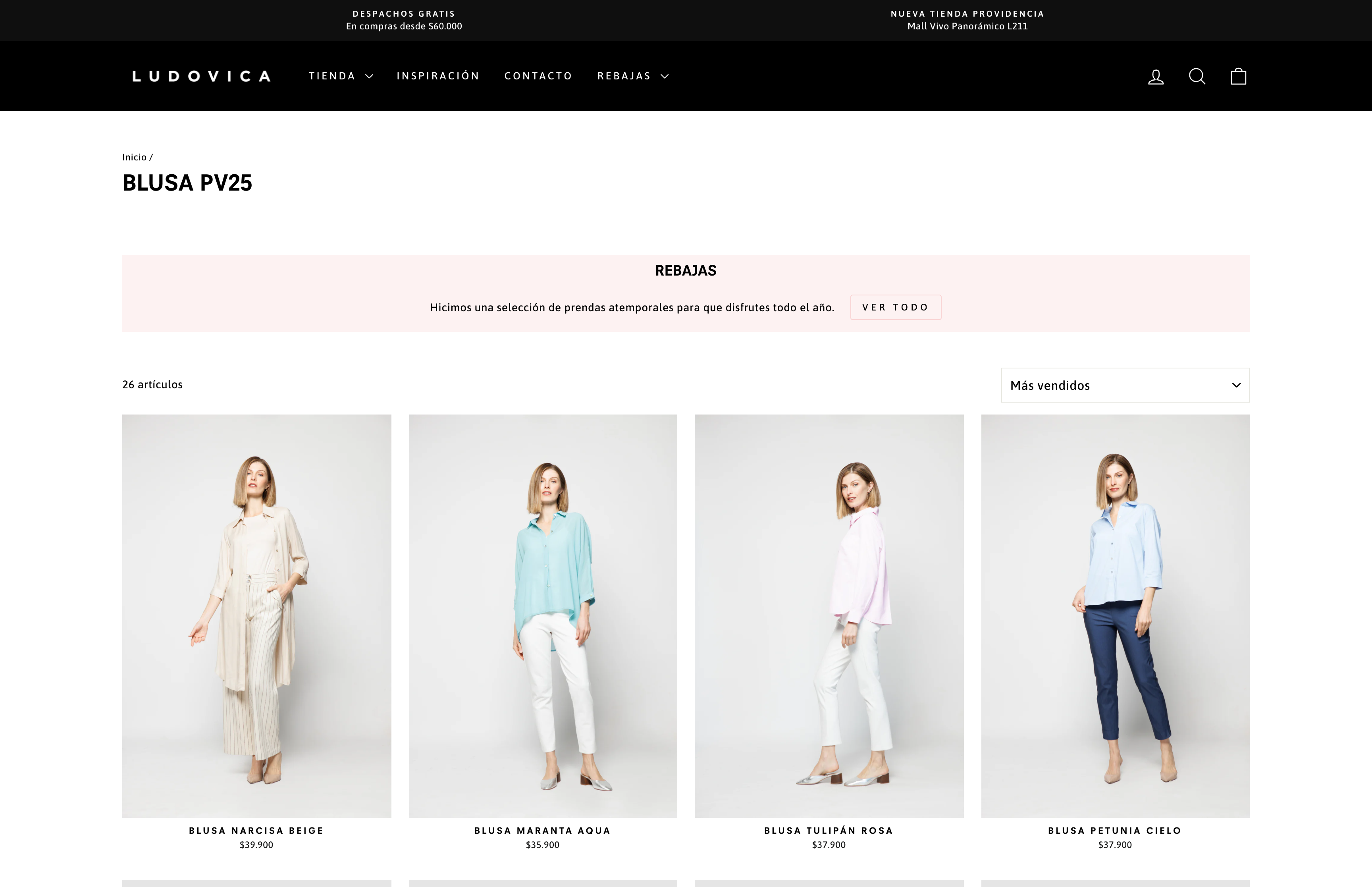 Ludovica, una marca de moda femenina chilena. screenshot 3